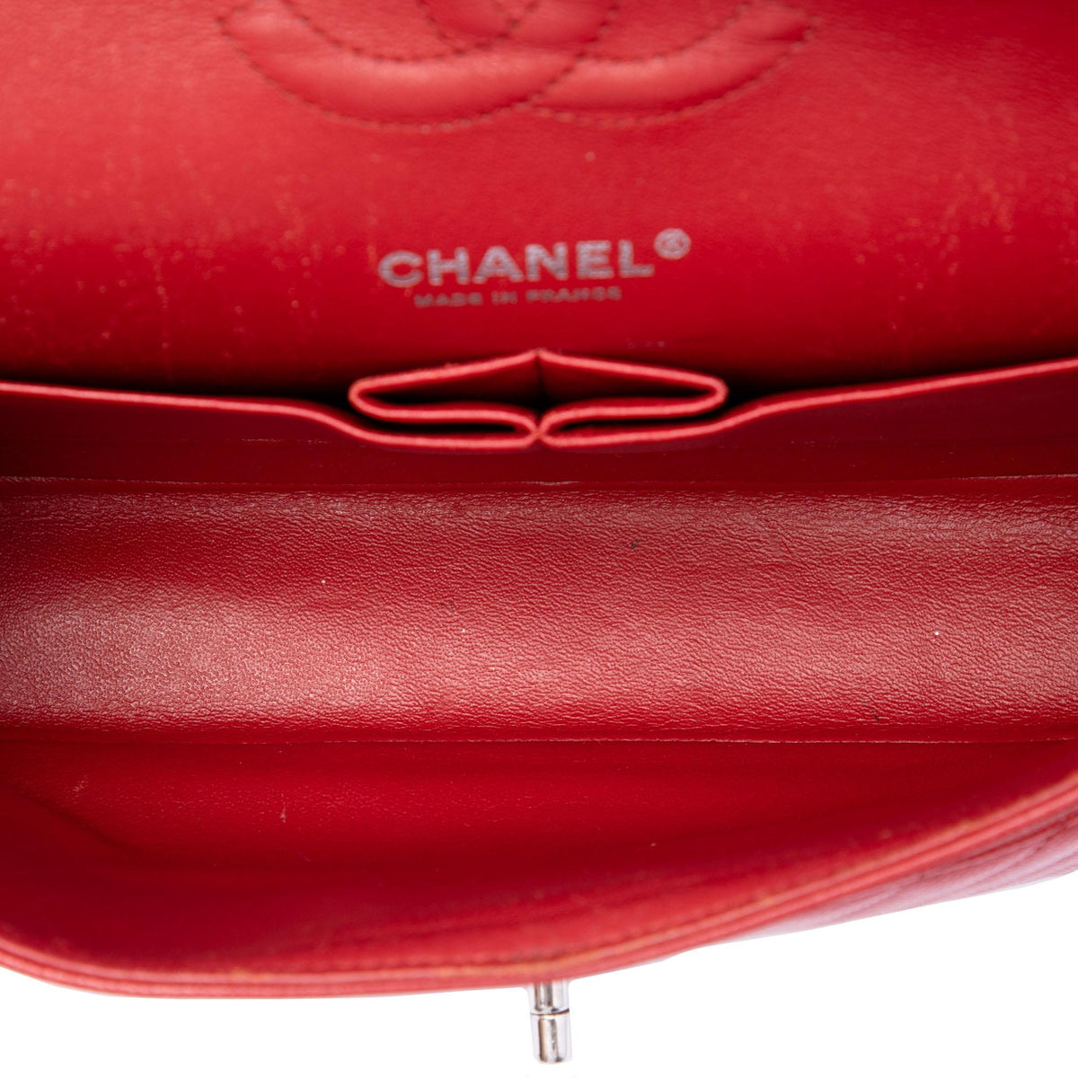 Chanel Medium Classic Chevron Caviar Double Flap