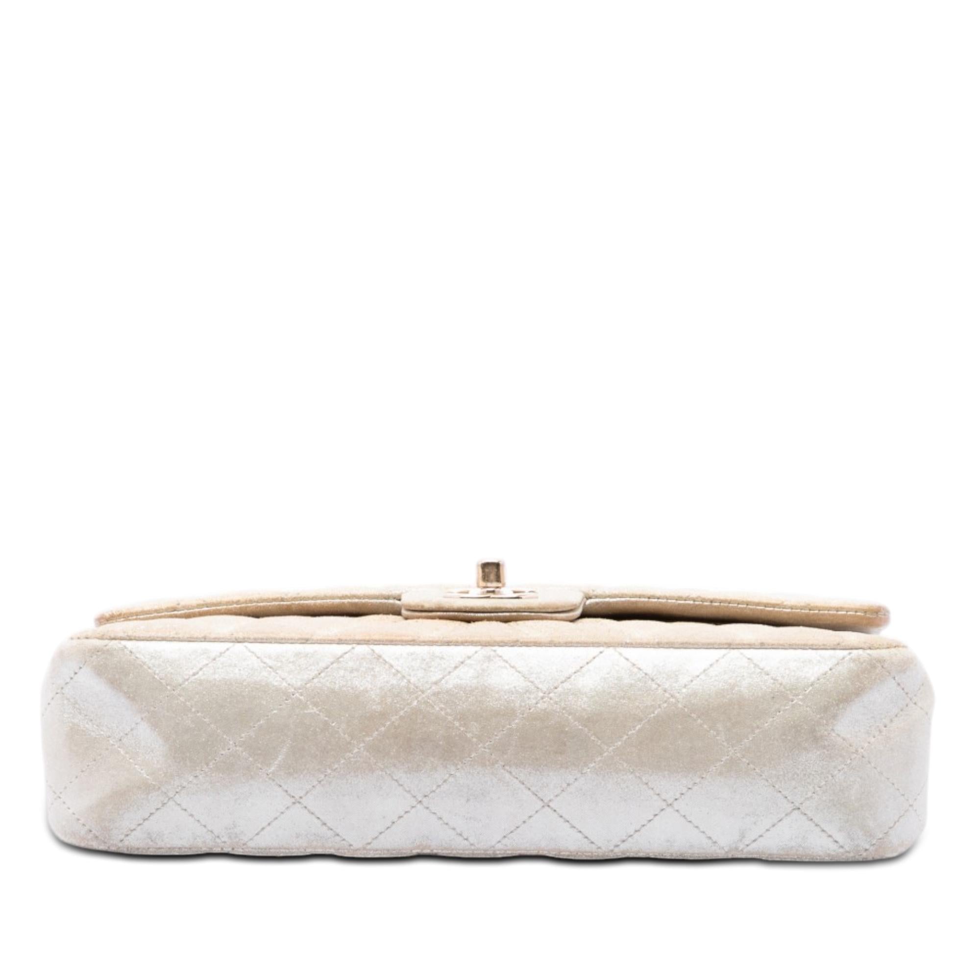 Chanel Medium Classic Iridescent Lambskin Double Flap