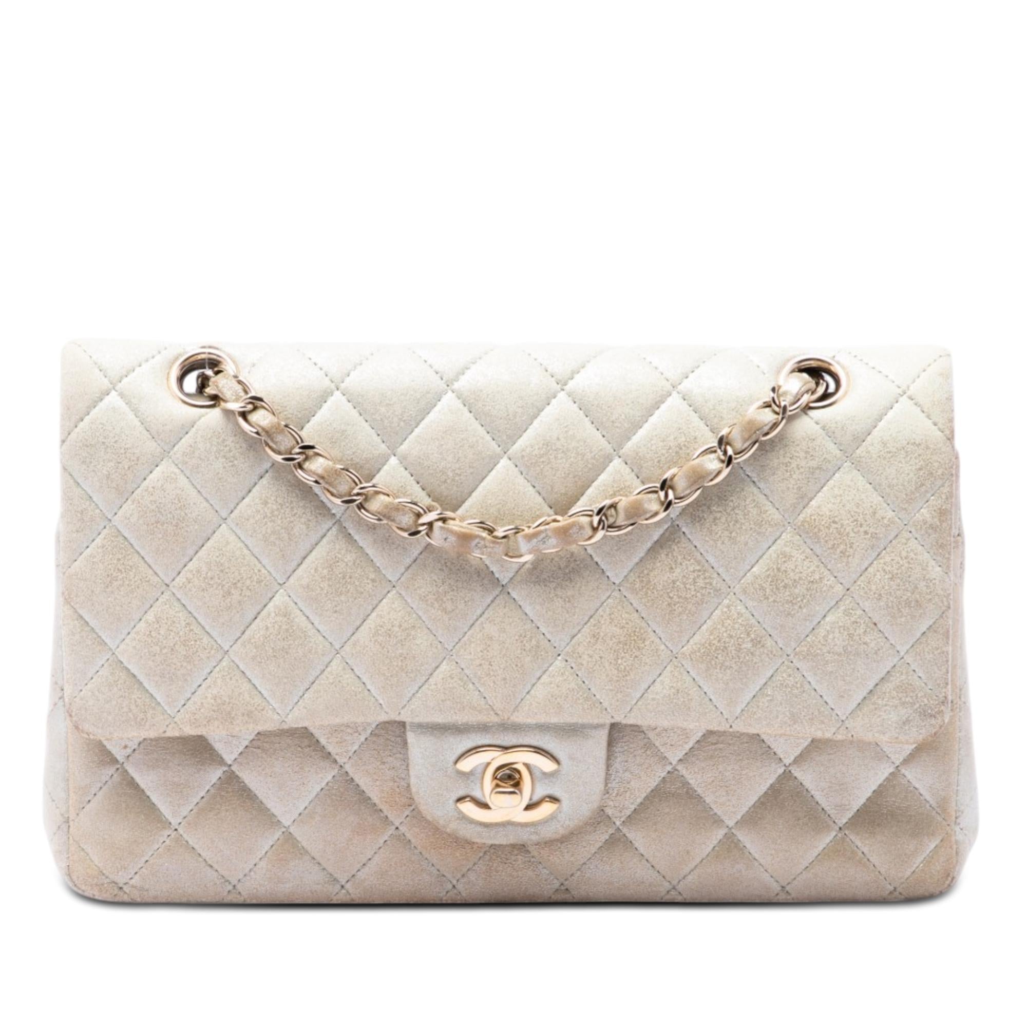 Chanel Medium Classic Iridescent Lambskin Double Flap