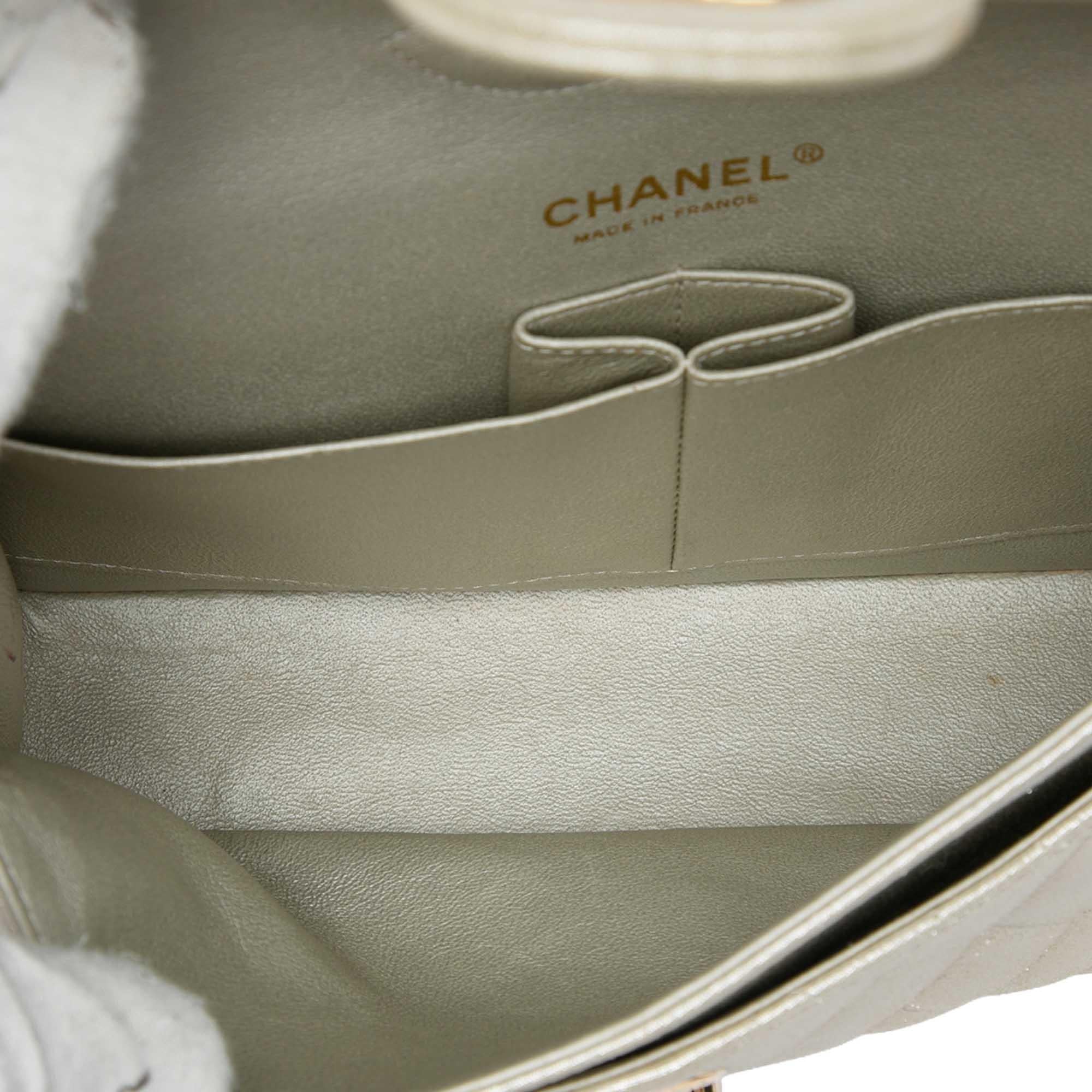 Chanel Medium Classic Iridescent Lambskin Double Flap