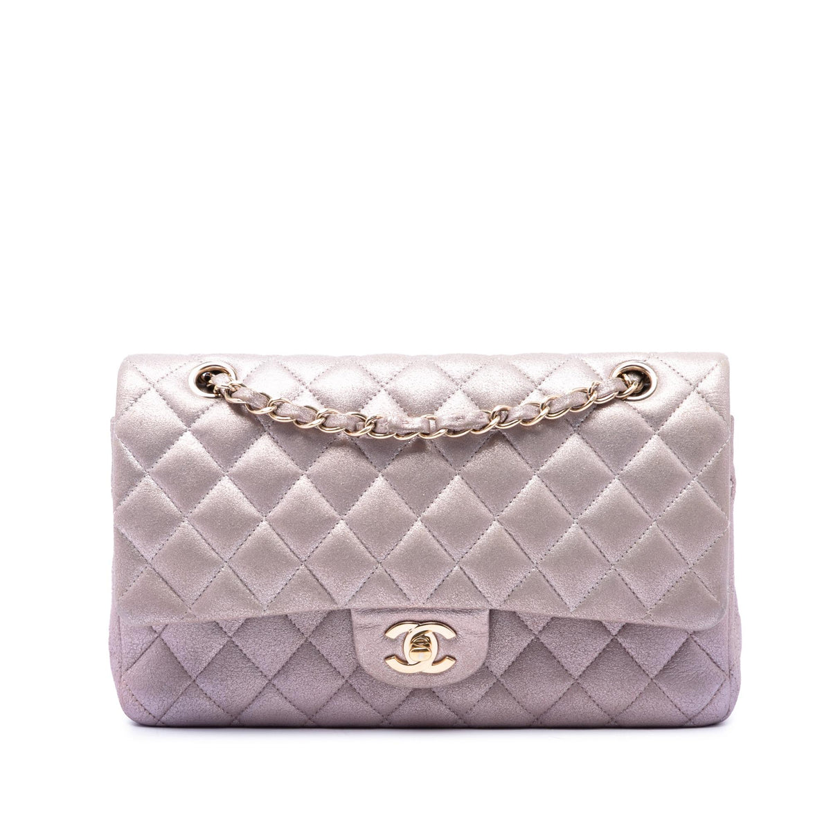 Chanel Medium Classic Iridescent Lambskin Double Flap