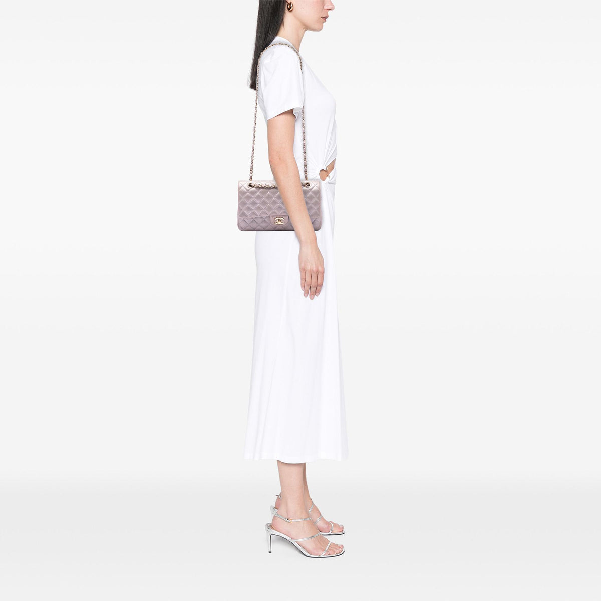 Chanel Medium Classic Iridescent Lambskin Double Flap