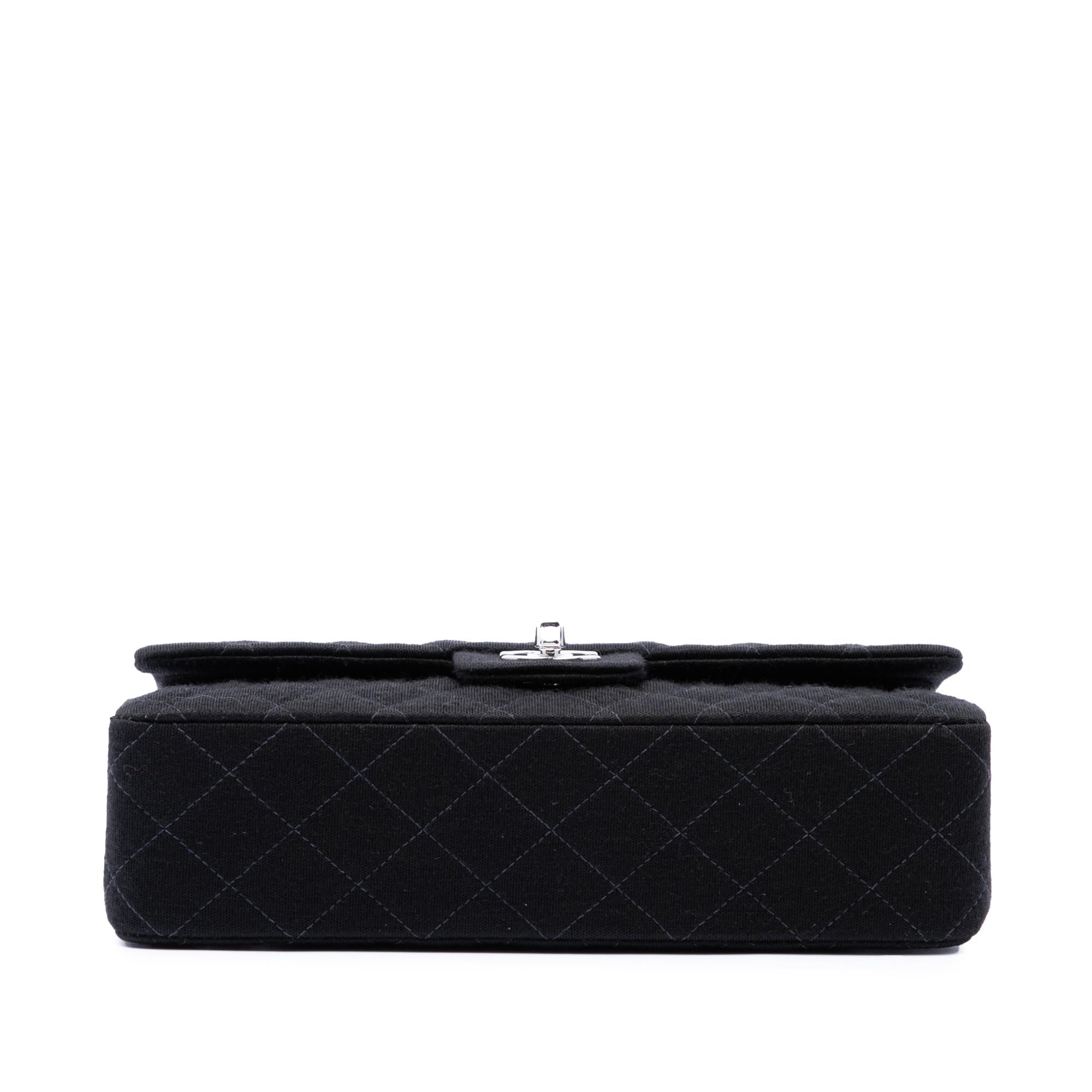 Chanel Medium Classic Jersey Bijoux Chain Double Flap