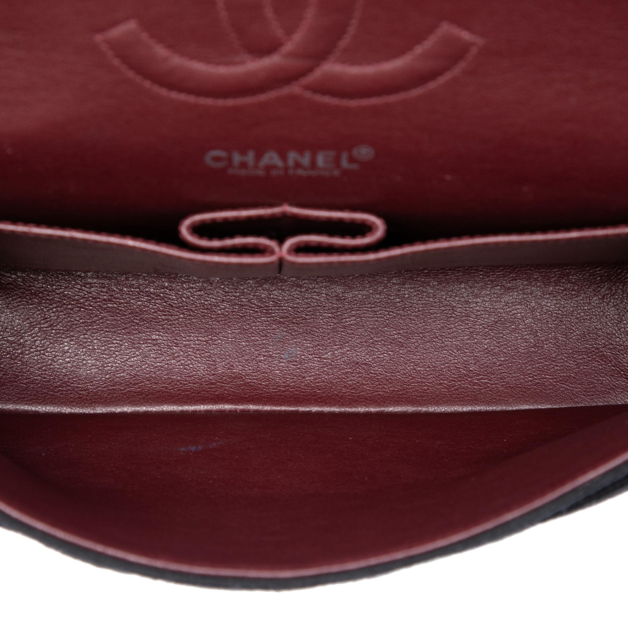 Chanel Medium Classic Jersey Bijoux Chain Double Flap