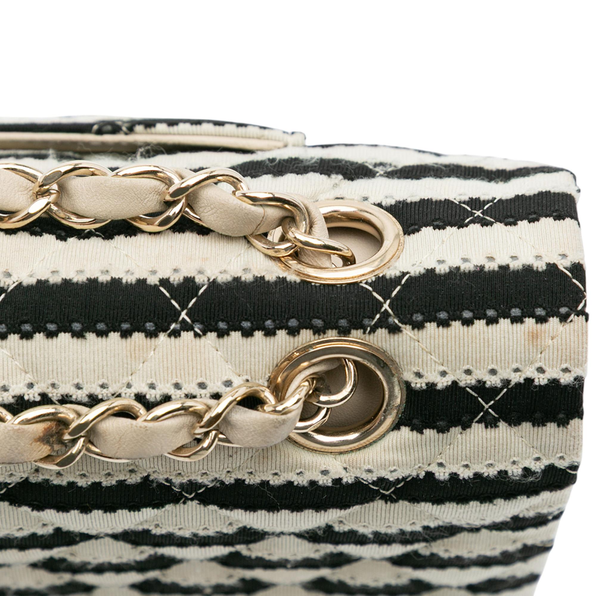 Chanel Medium Classic Jersey Coco Sailor Double Flap