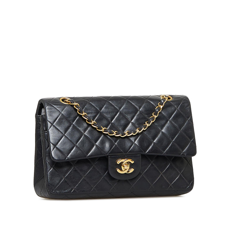 CHANEL, Bags, Chanel Vintage Quilted Pouch With Gold Hardware Eclair  Zipper Medium Size