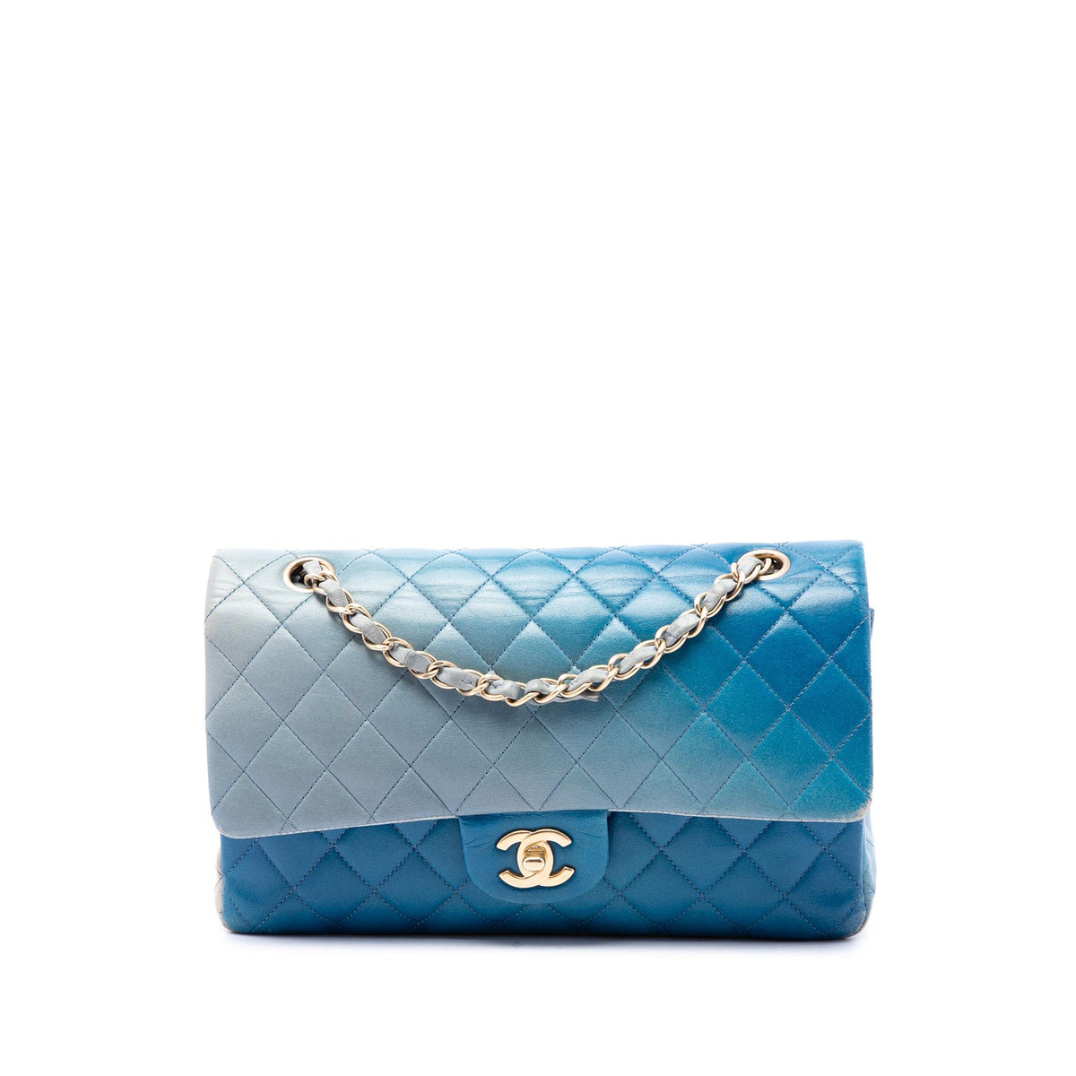 Chanel Medium Classic Ombre Lambskin Double Flap
