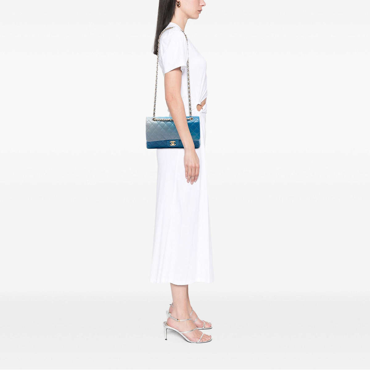 Chanel Medium Classic Ombre Lambskin Double Flap