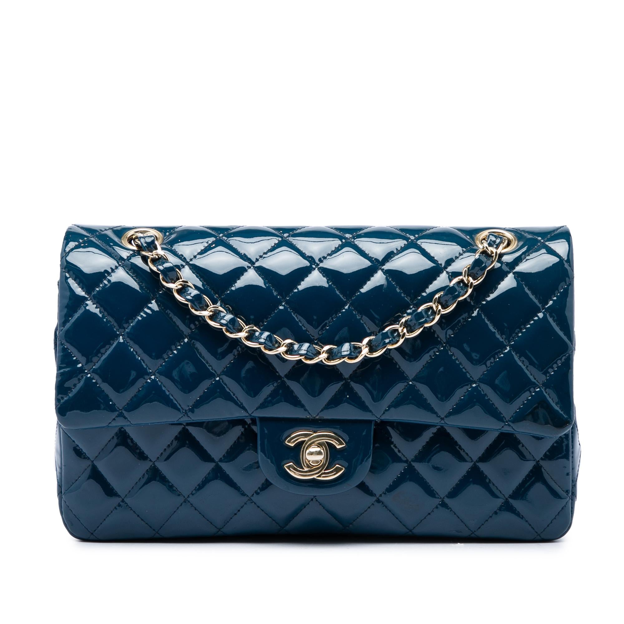 Chanel Medium Classic Patent Double Flap