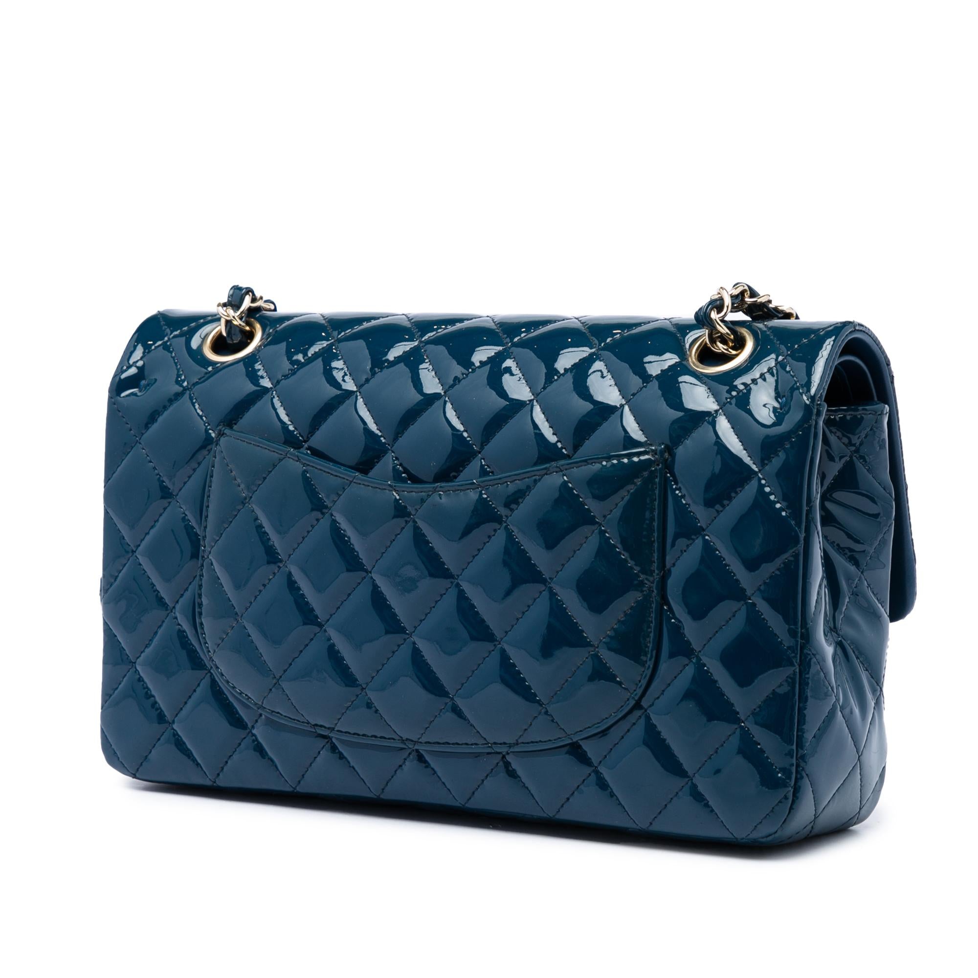 Chanel Medium Classic Patent Double Flap