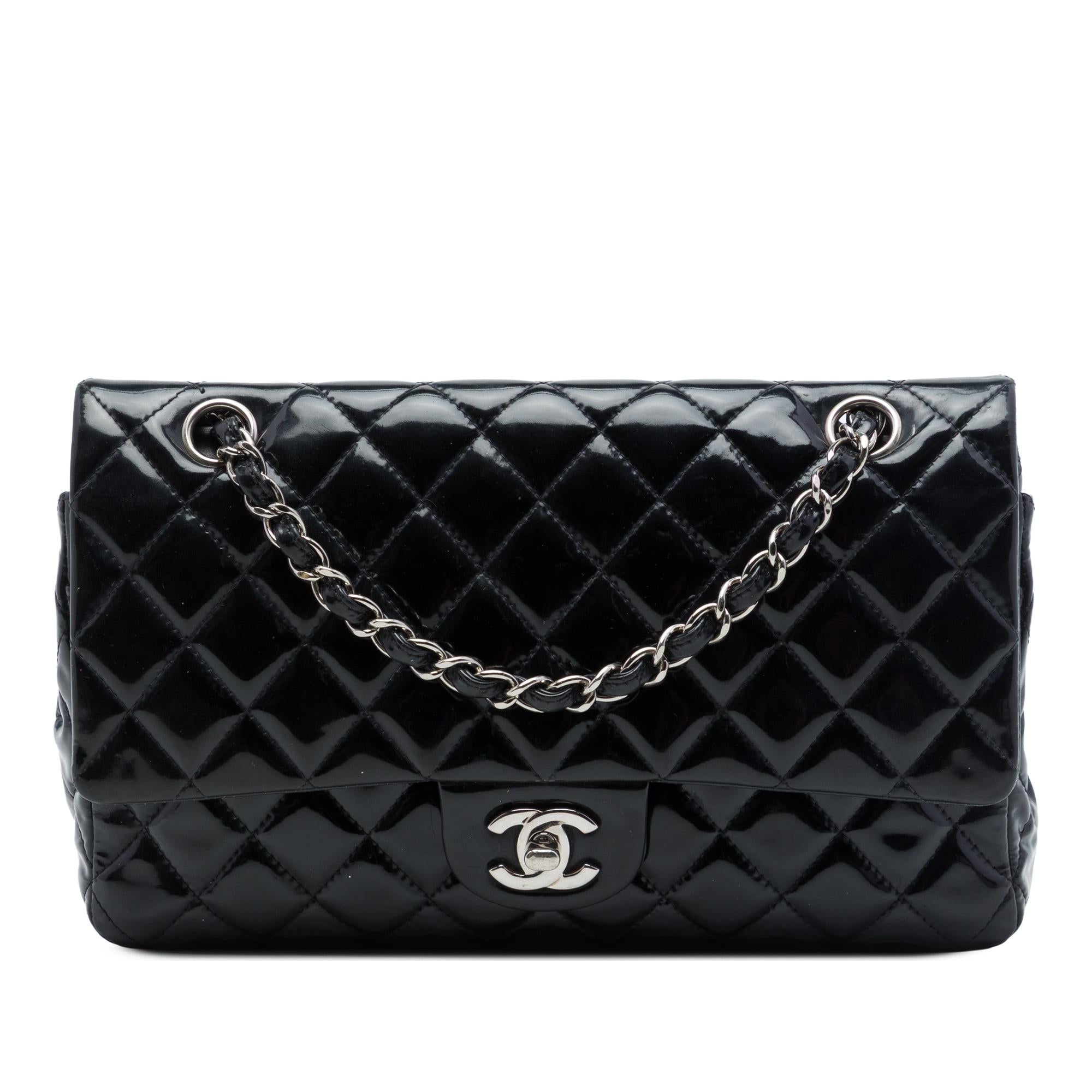 Chanel Medium Classic Patent Double Flap