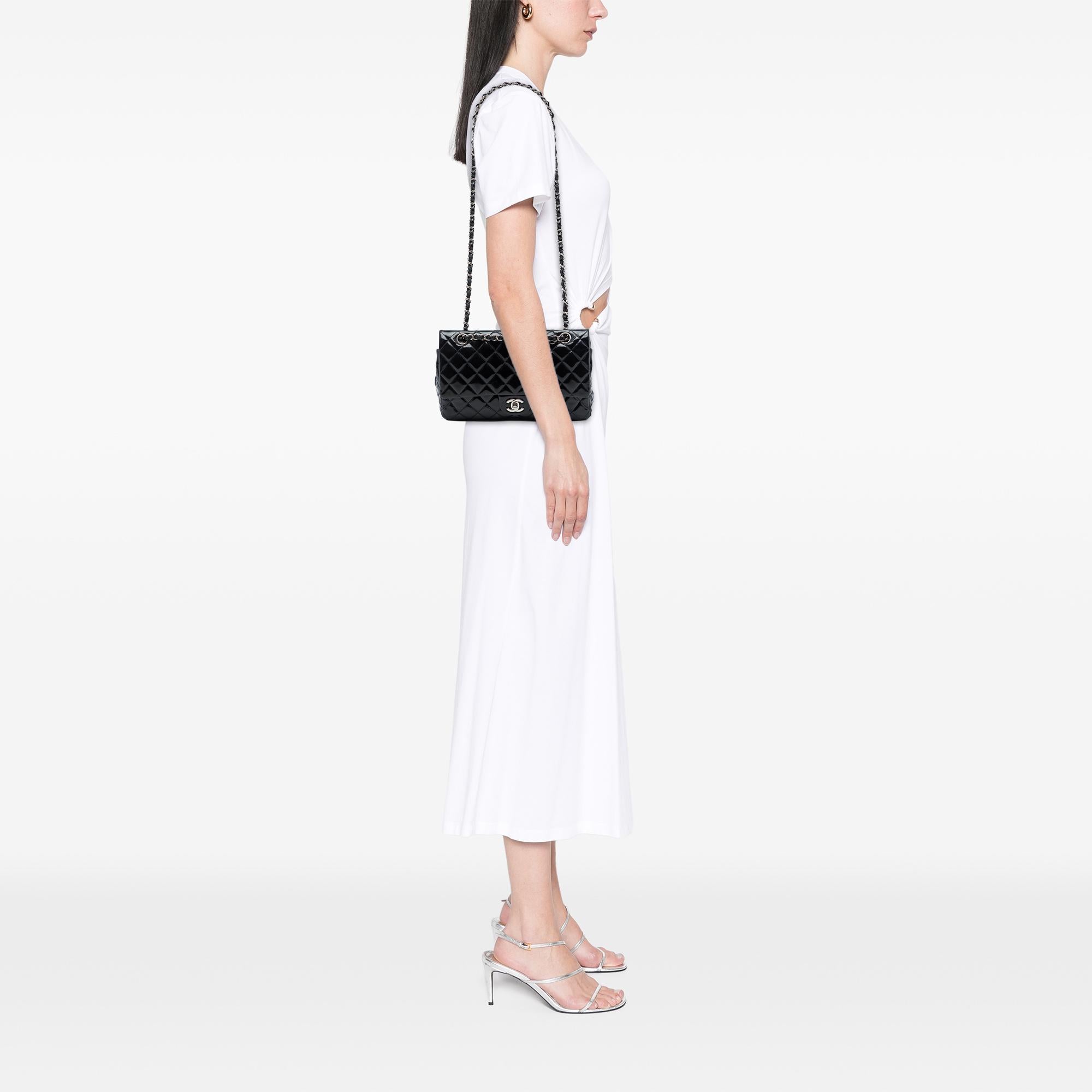 Chanel Medium Classic Patent Double Flap