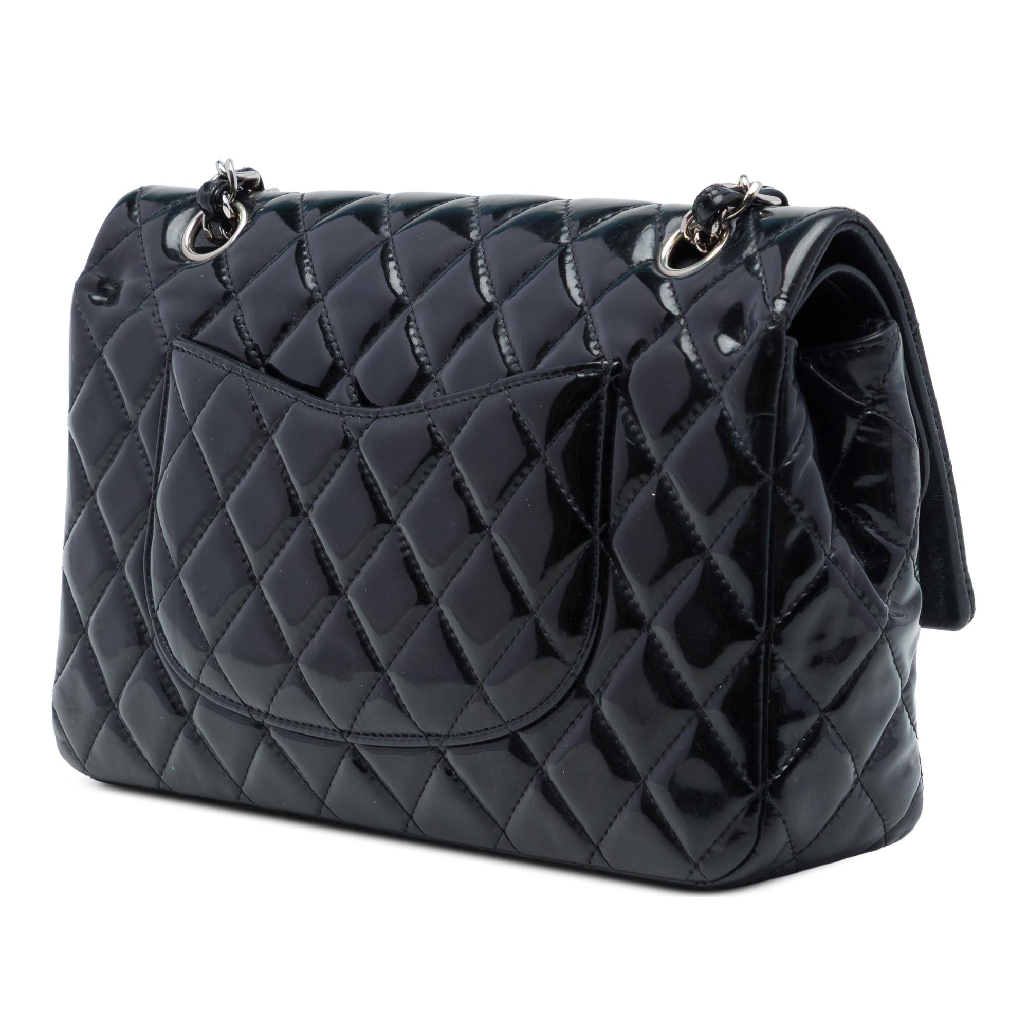 Chanel Medium Classic Patent Double Flap