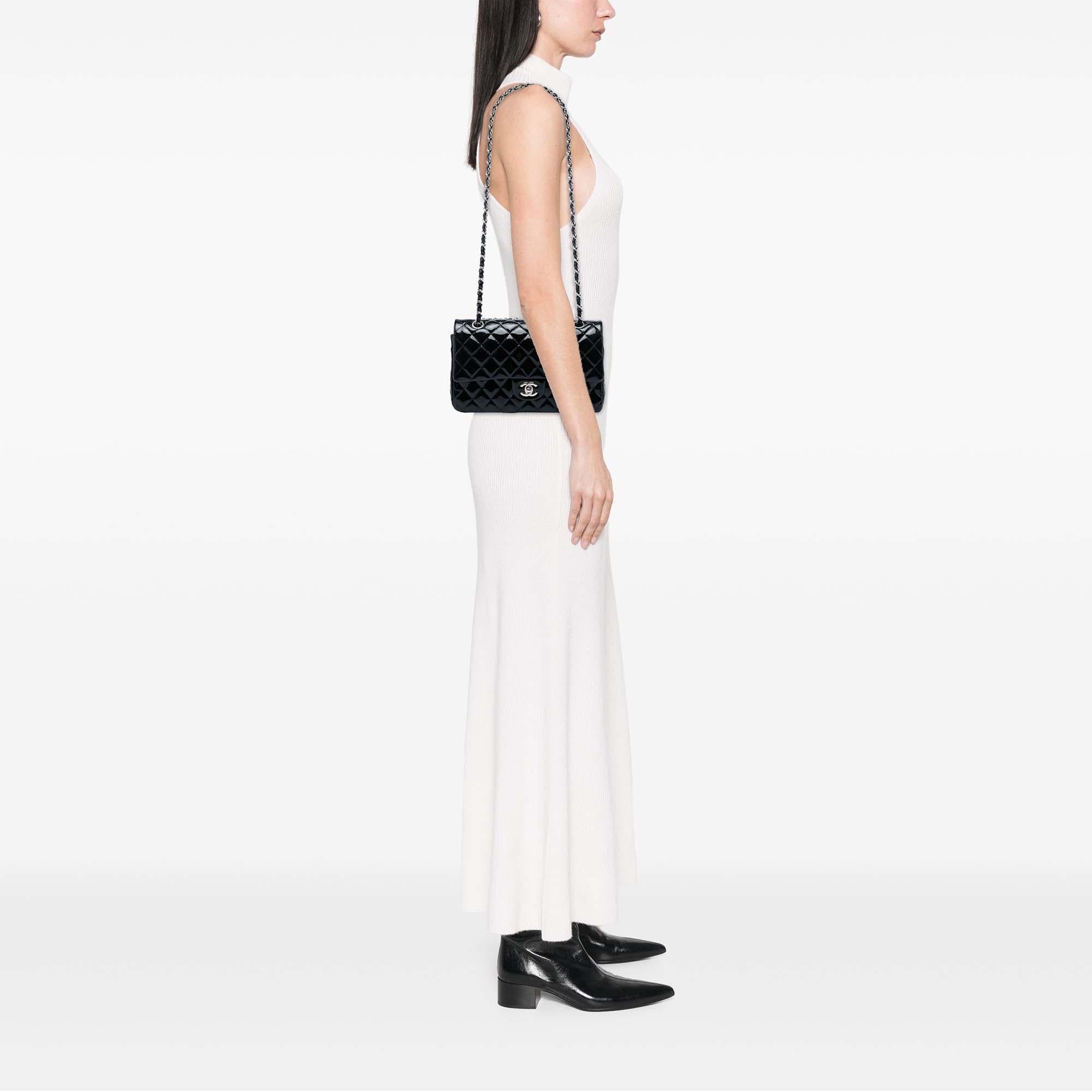 Chanel Medium Classic Patent Double Flap