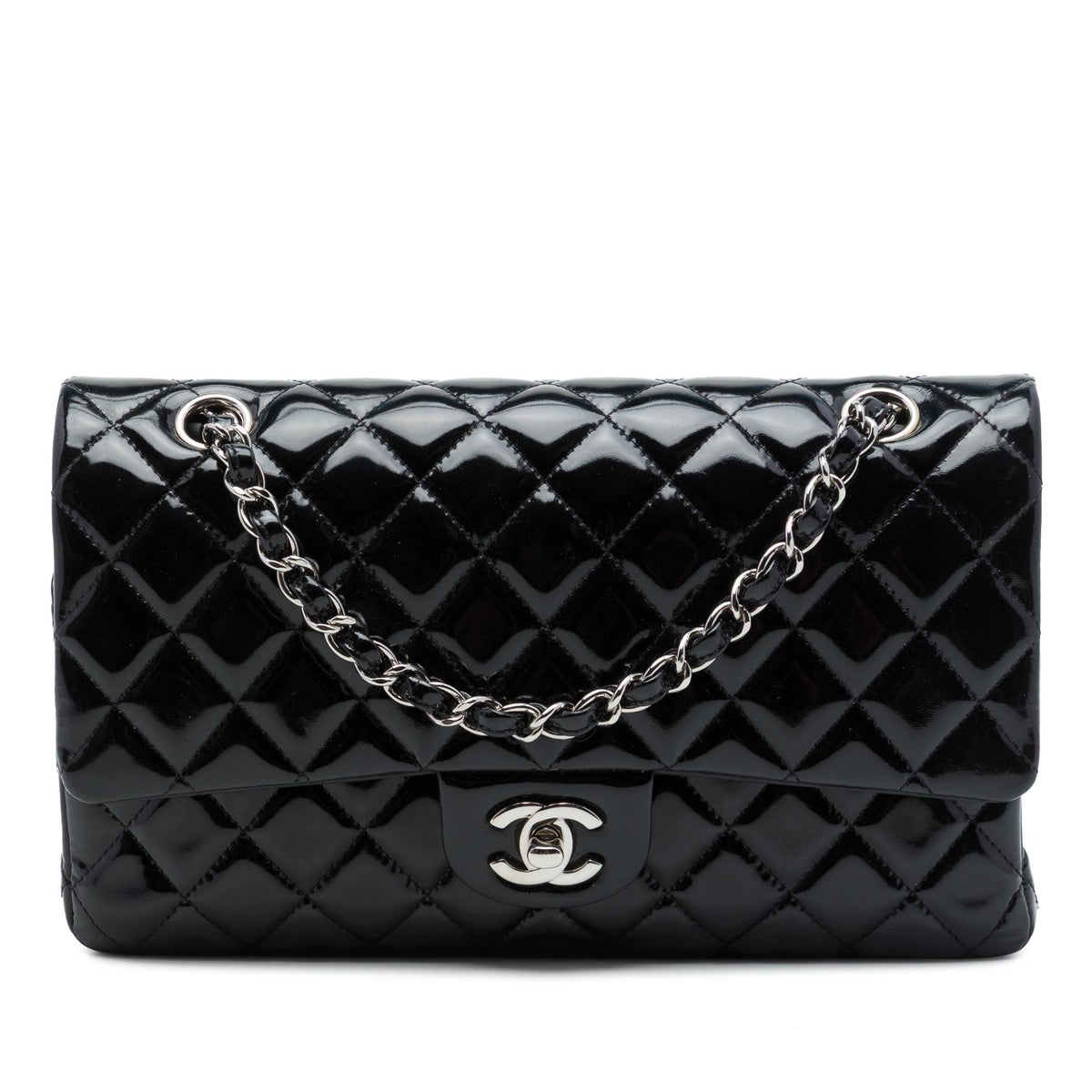 Chanel Medium Classic Patent Double Flap