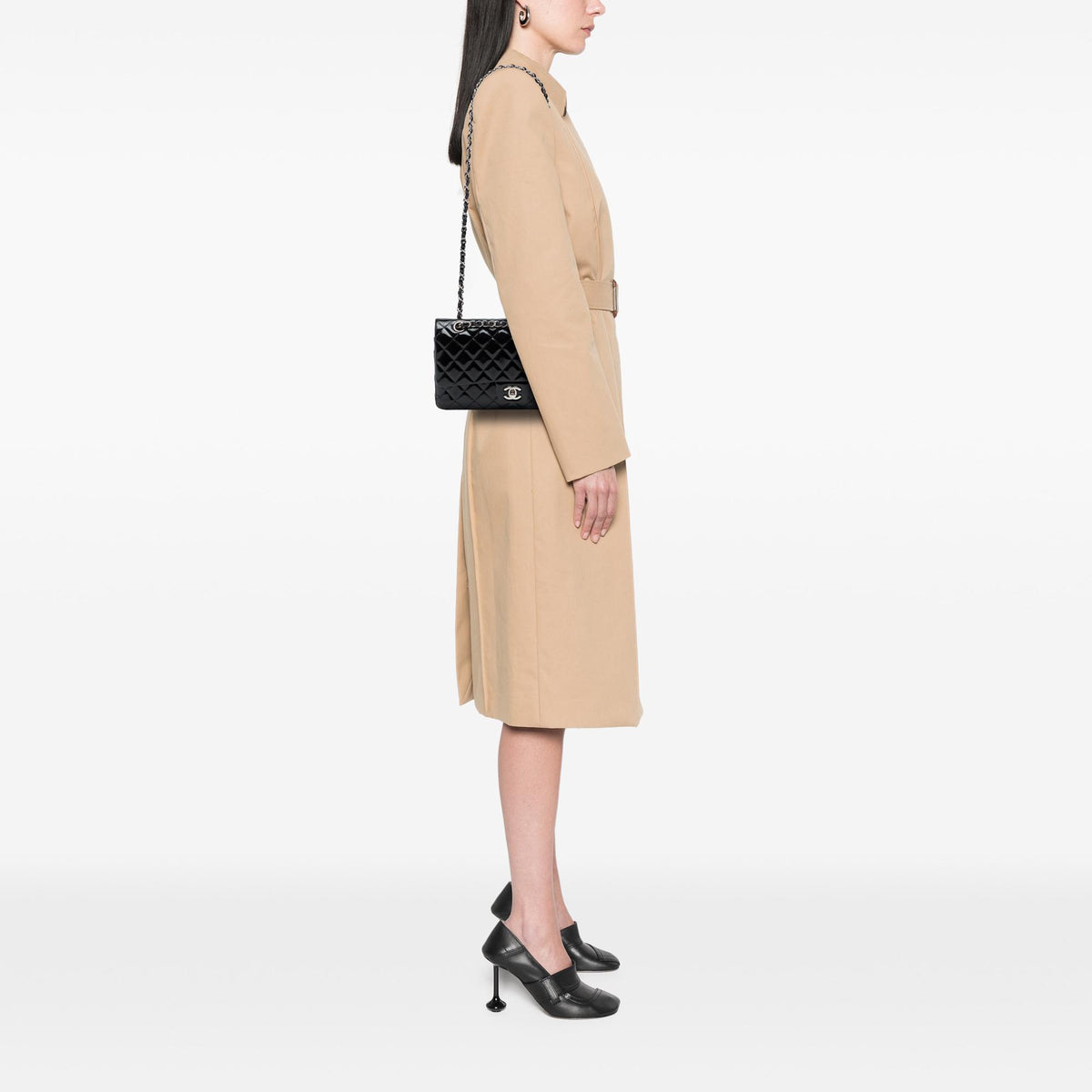 Chanel Medium Classic Patent Double Flap