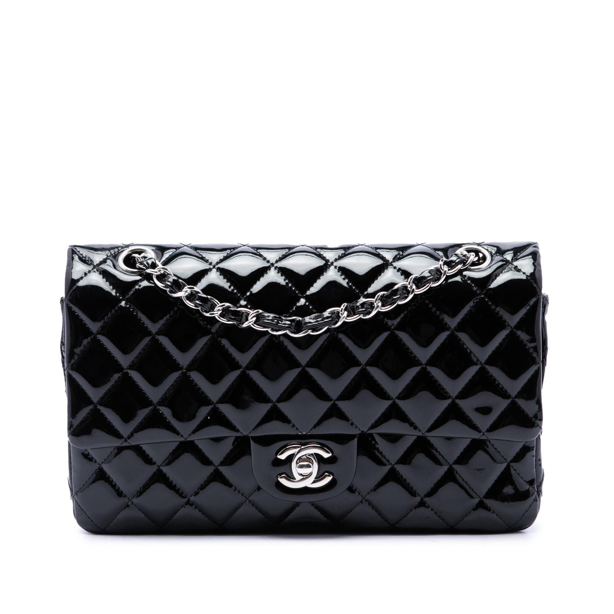 Chanel Medium Classic Patent Double Flap