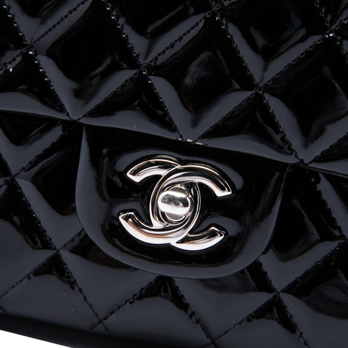 Chanel Medium Classic Patent Double Flap