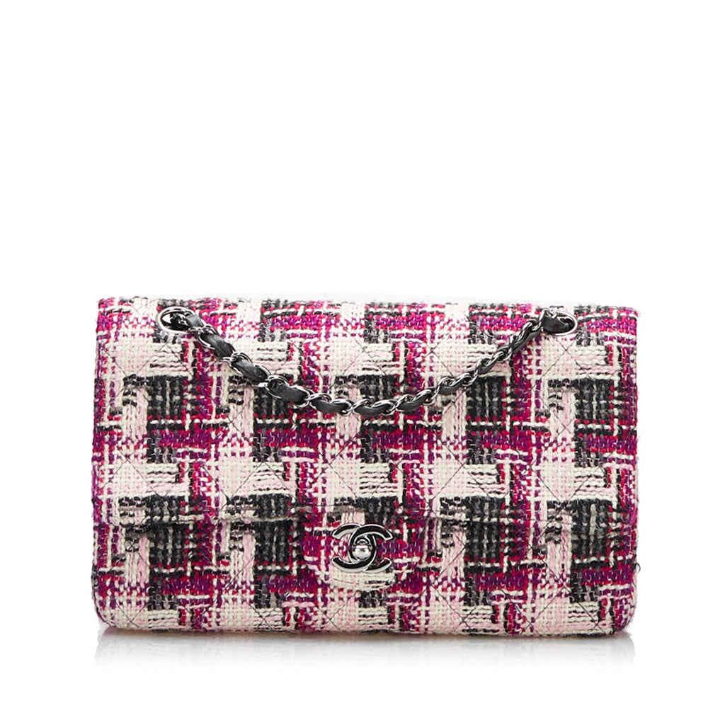 Chanel Multicolor Patchwork Leather, Raffia and Tweed Jumbo