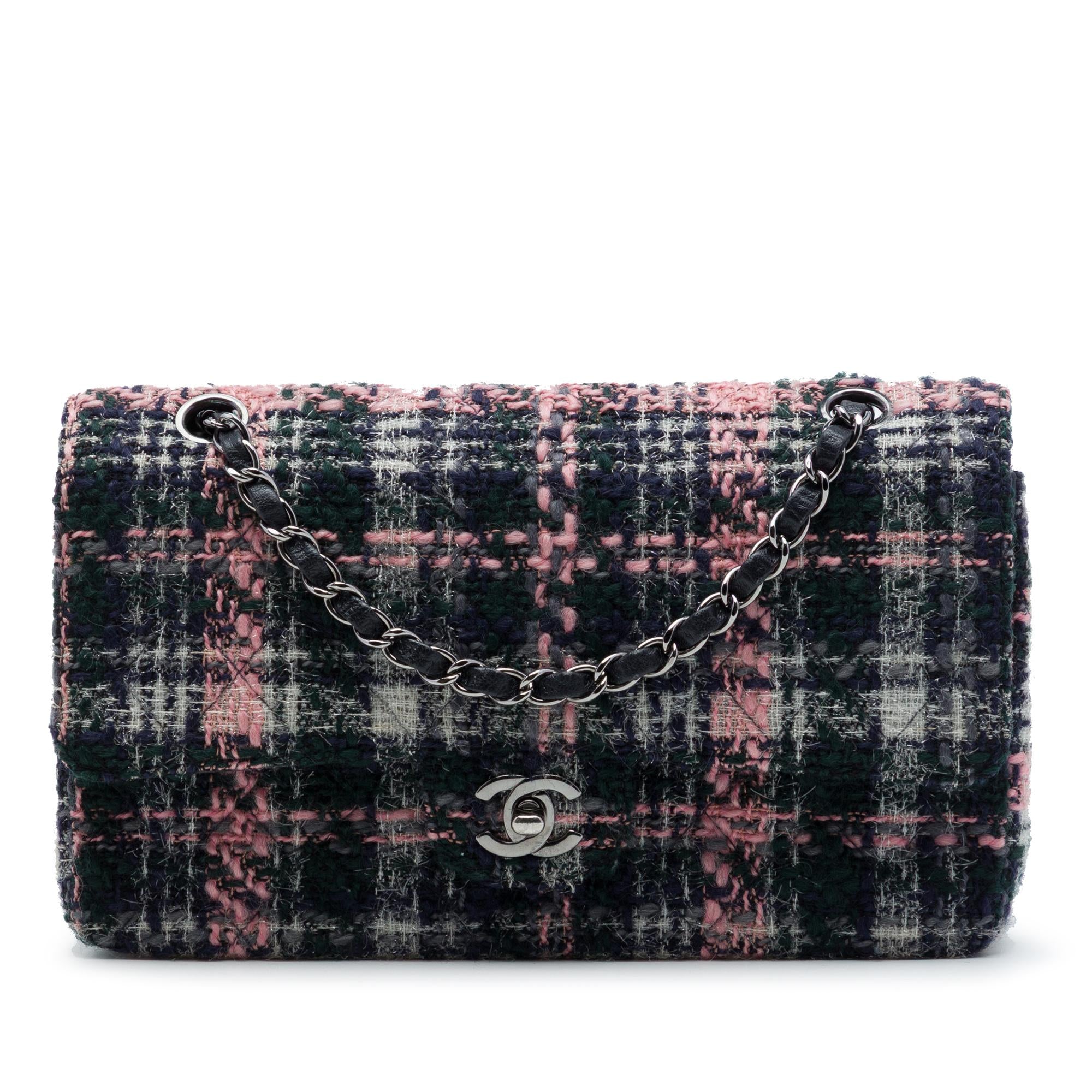 Chanel Medium Classic Tweed Double Flap
