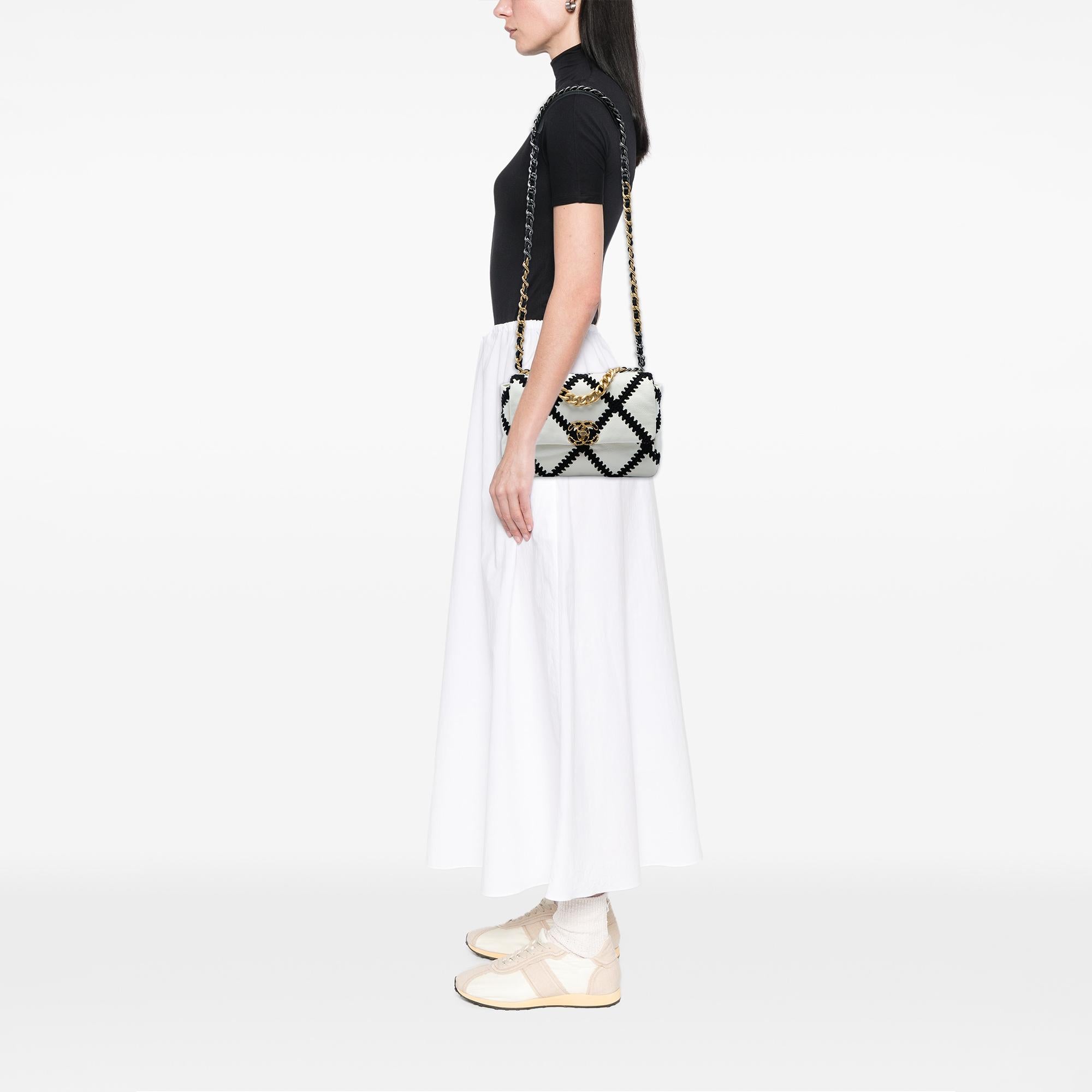 Chanel Medium Crochet Calfskin 19 Flap