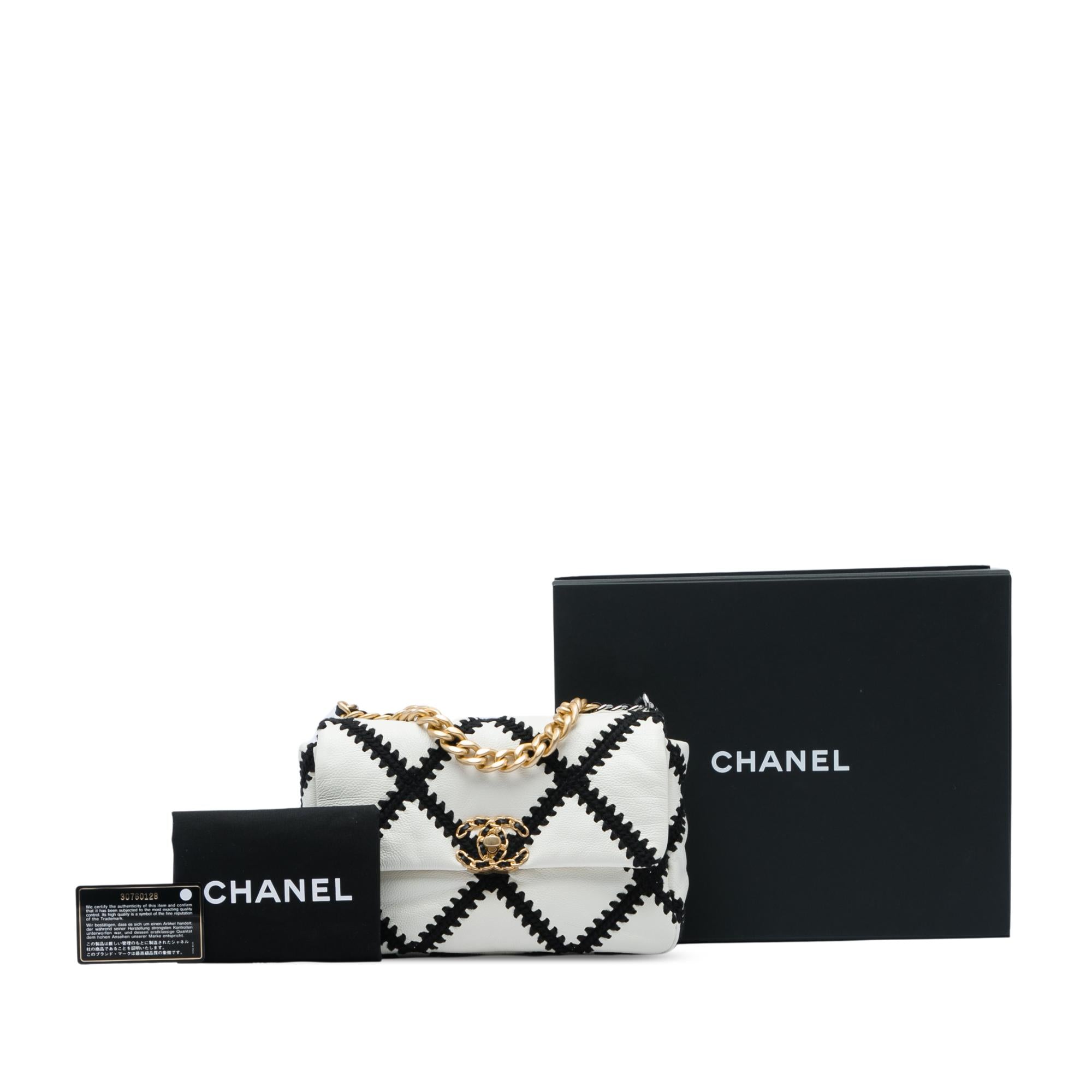 Chanel Medium Crochet Calfskin 19 Flap