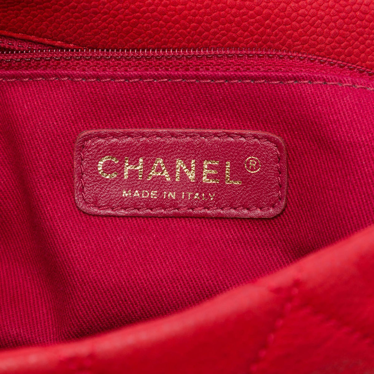 Chanel Medium Iridescent Caviar Chic Quilt Top Handle Flap