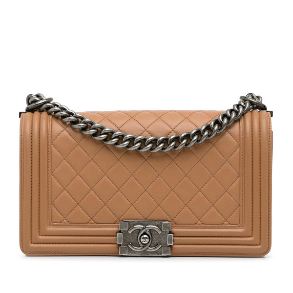 Chanel Medium Lambskin Boy Flap Bag (SHG-12u1uJ)
