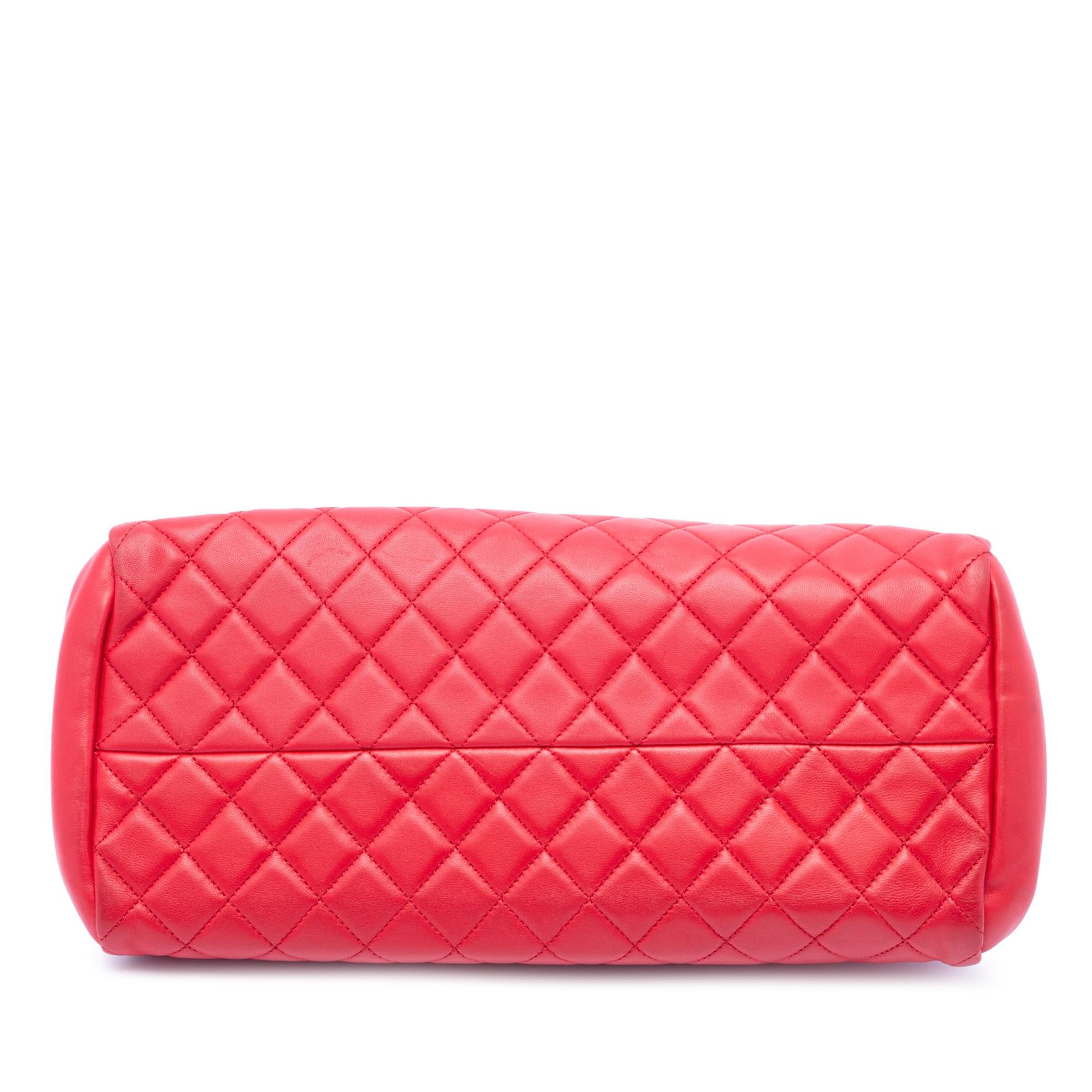 Chanel Medium Lambskin Just Mademoiselle Bowling Bag