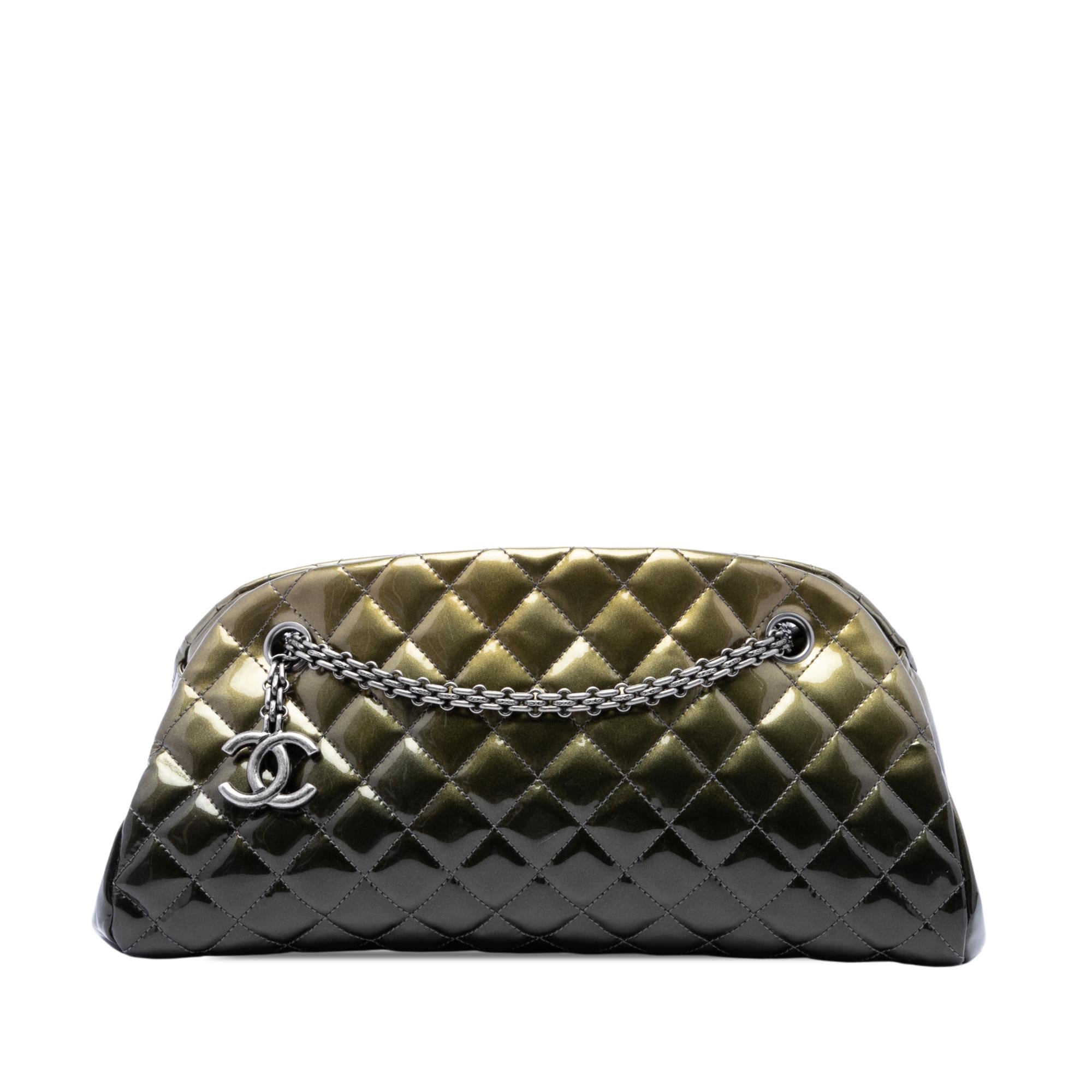 Chanel Medium Patent Ombre Just Mademoiselle Bowling Bag