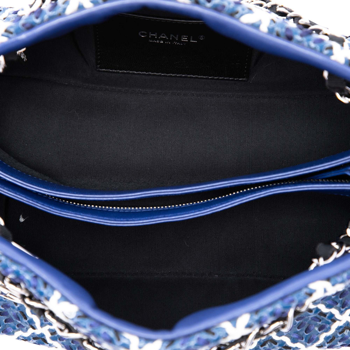Chanel Medium Patent Stitch Just Mademoiselle Bowling Bag
