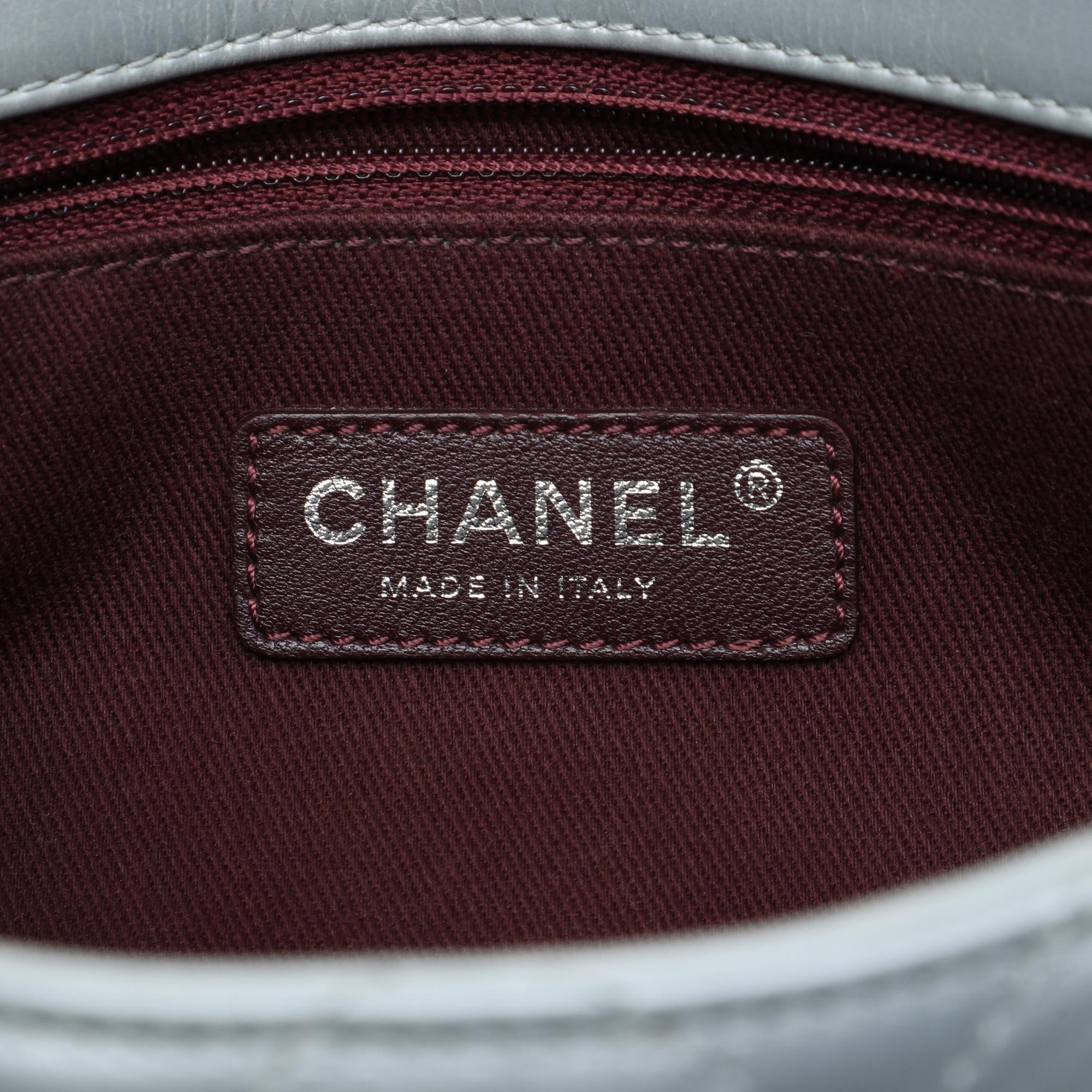 Chanel Medium Quilted Calfskin Coco Pleats Chain Flap
