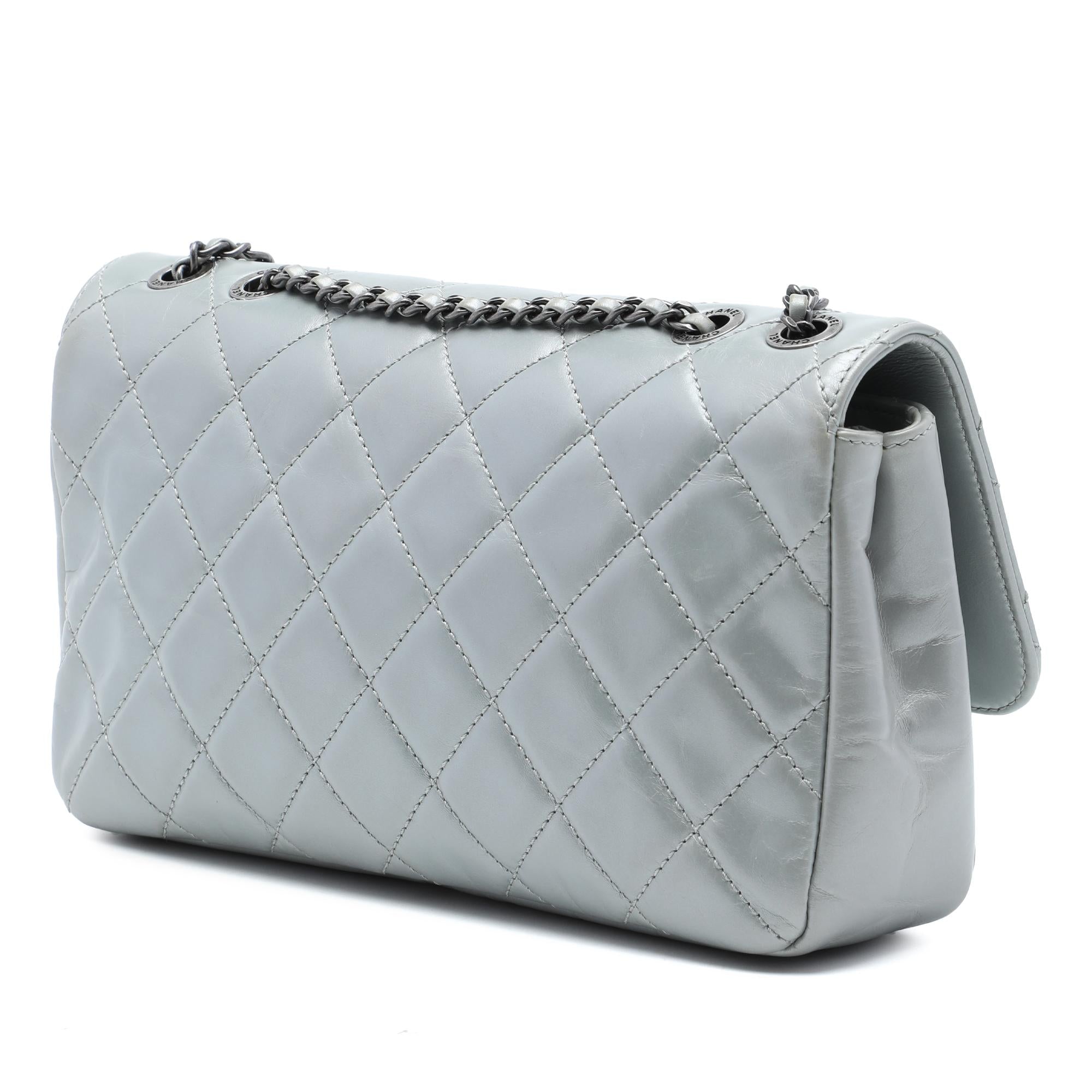 Chanel Medium Quilted Calfskin Coco Pleats Chain Flap