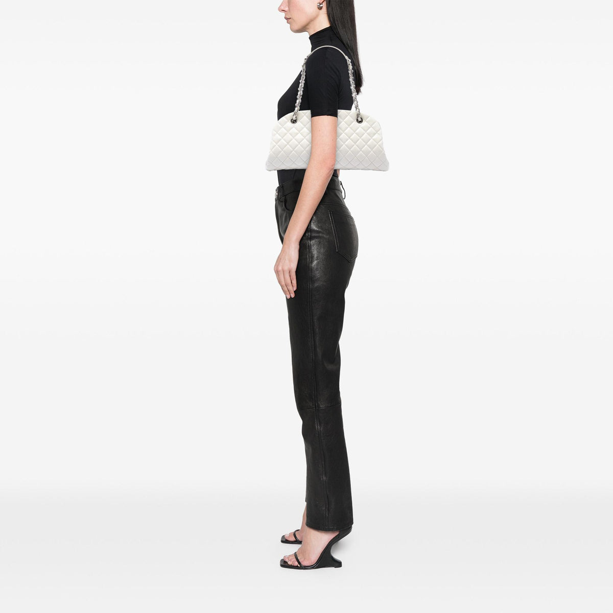 Chanel Medium Quilted Calfskin Just Mademoiselle Bowling Bag