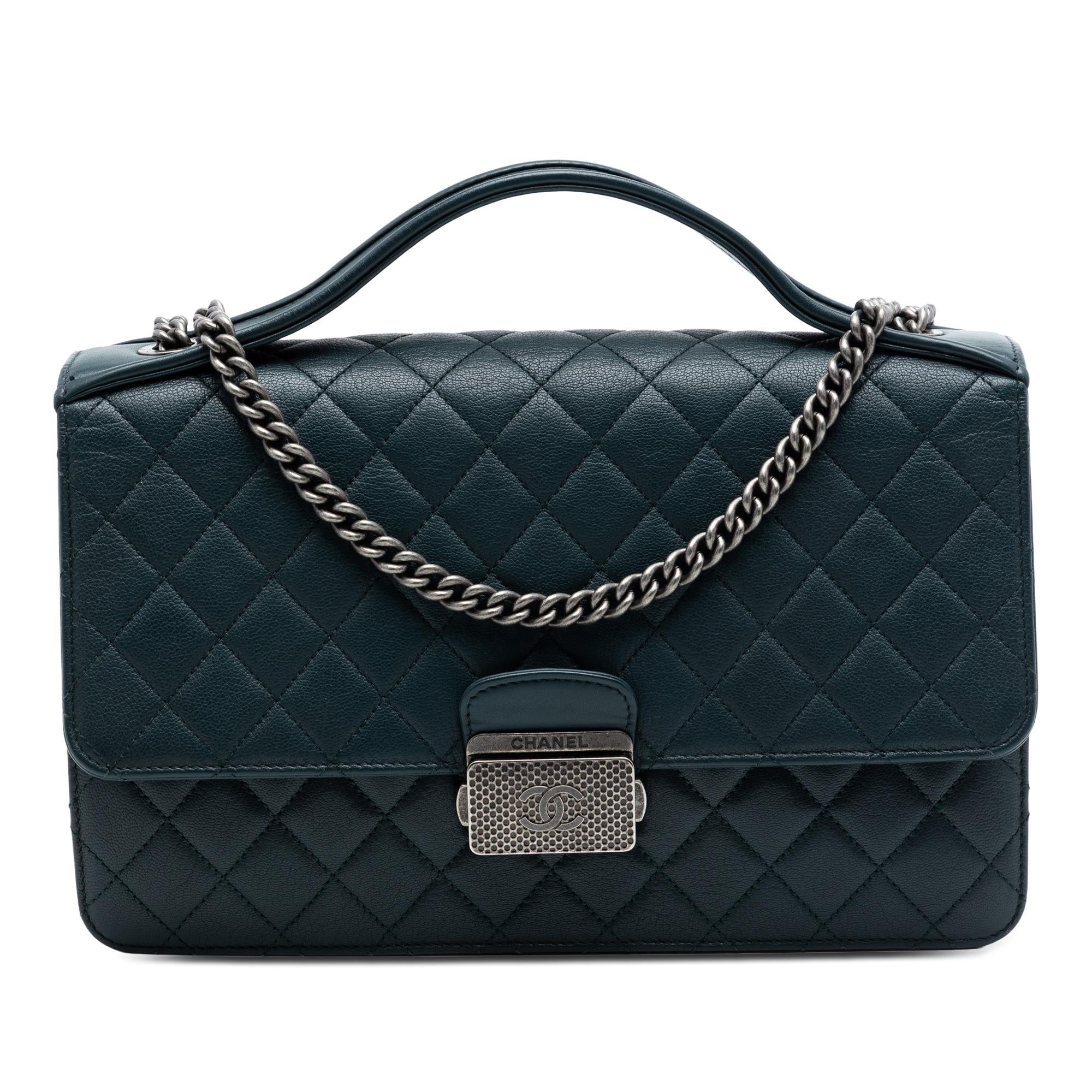 Chanel Medium Quilted Goatskin CC University Flap
