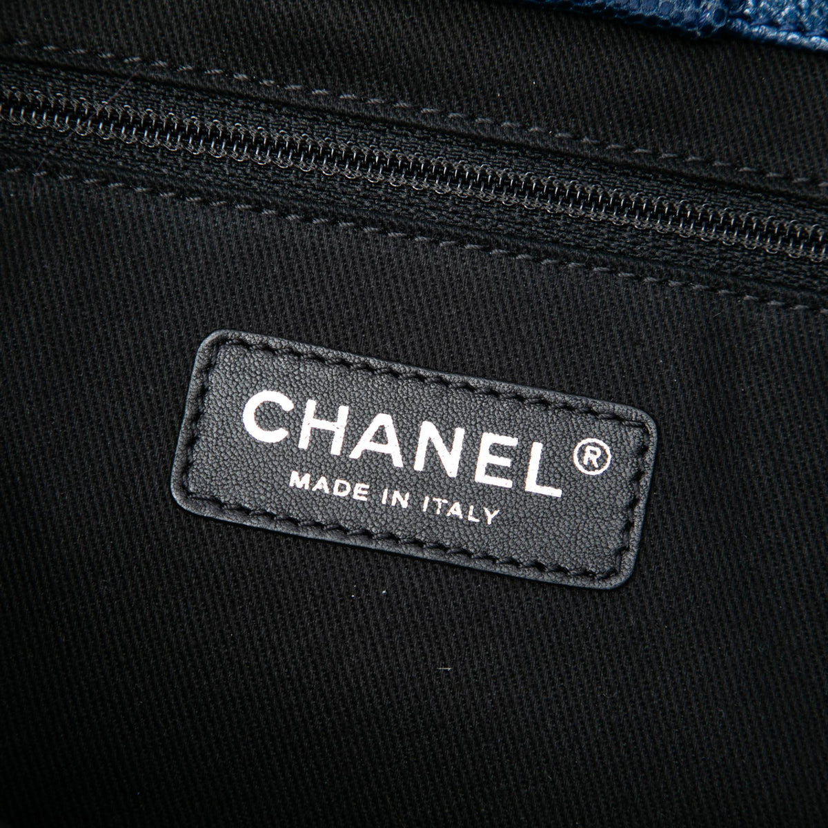 Chanel Medium Quilted Iridescent Caviar Chic Shopping Tote