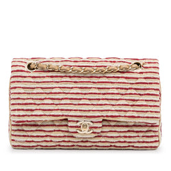 Chanel Medium Quilted Jersey Coco Sailor Double Flap Bag (SHG