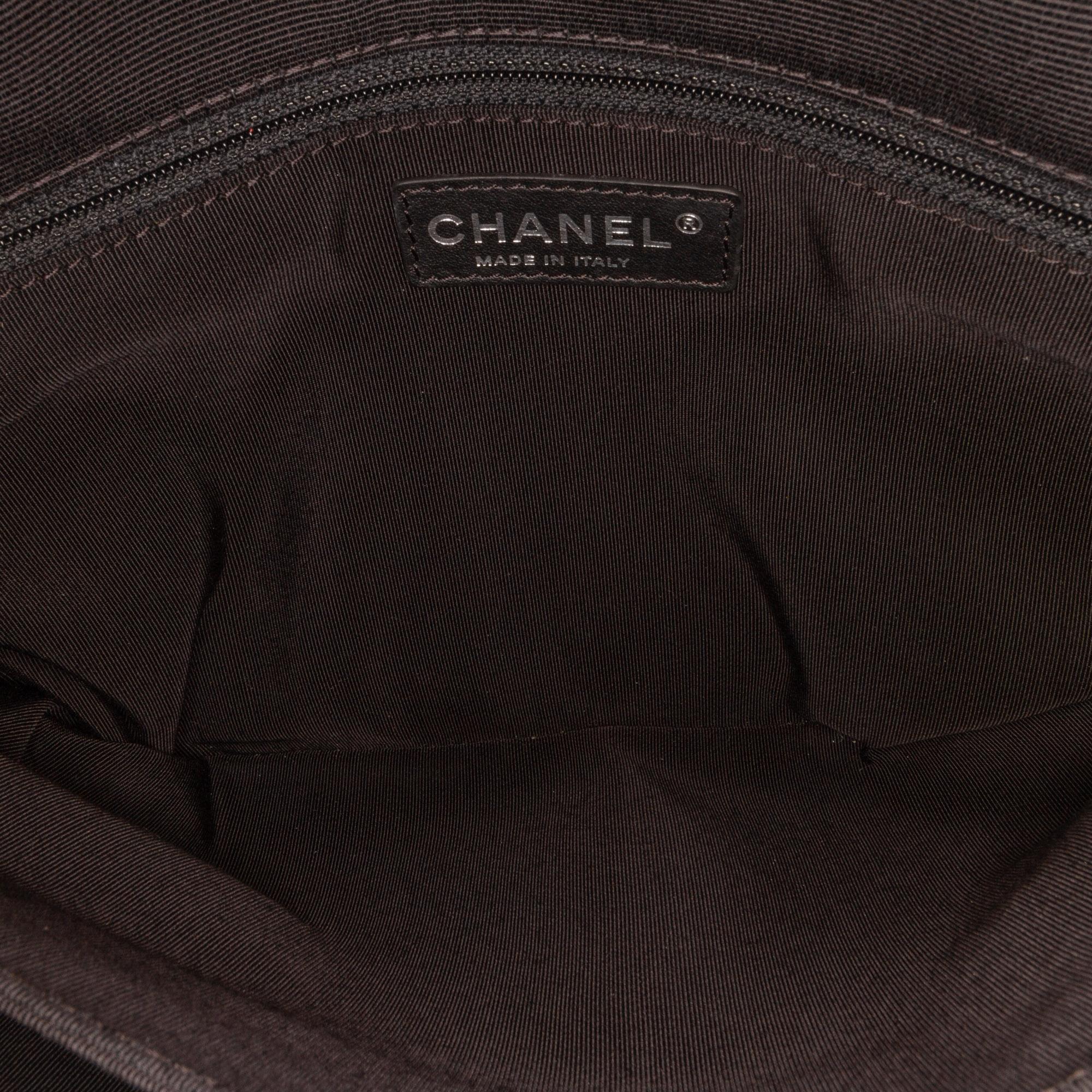 Chanel Medium Quilted Lambskin Grosgrain Two Tone Flap Bag