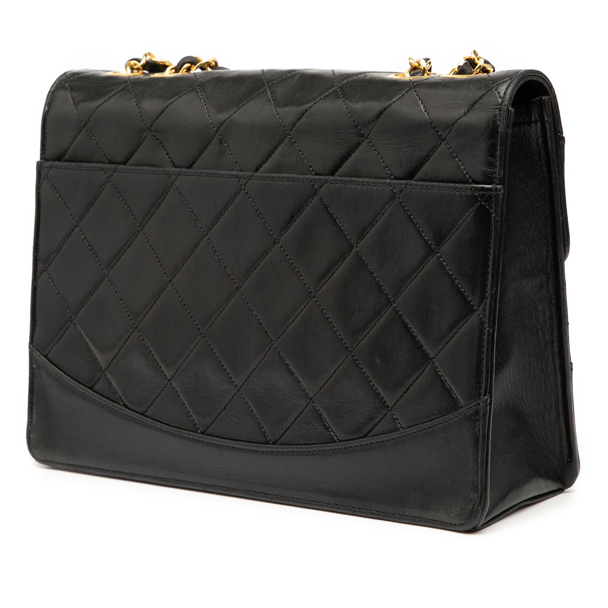 Chanel Medium Quilted Lambskin Mademoiselle Single Flap