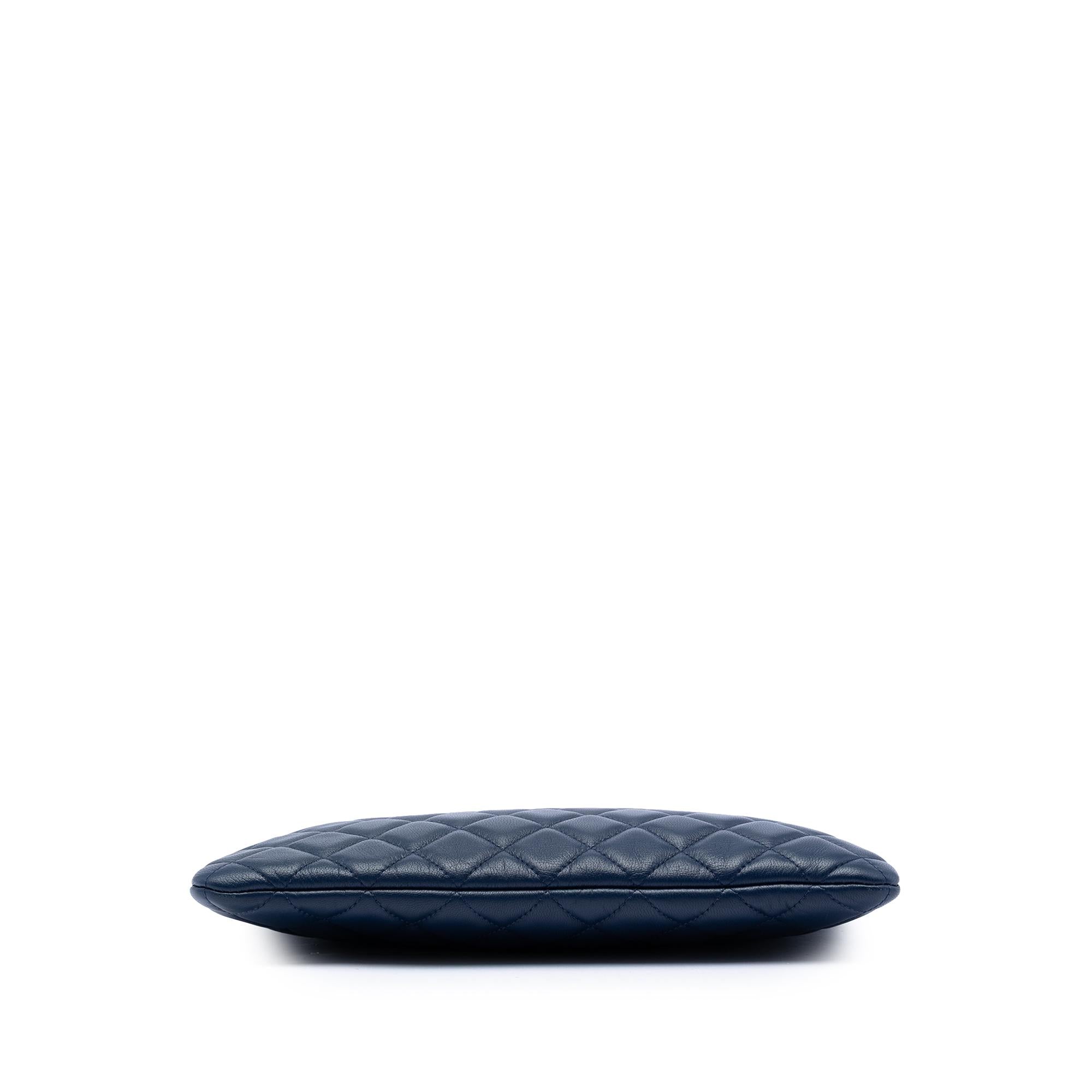 Chanel Medium Quilted Lambskin O Case Clutch