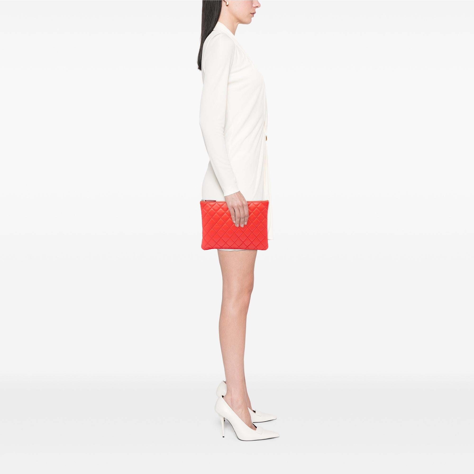 Chanel Medium Quilted Lambskin O Case Clutch