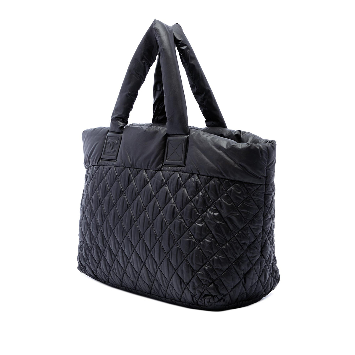 Chanel Medium Quilted Nylon Reversible Coco Cocoon Tote