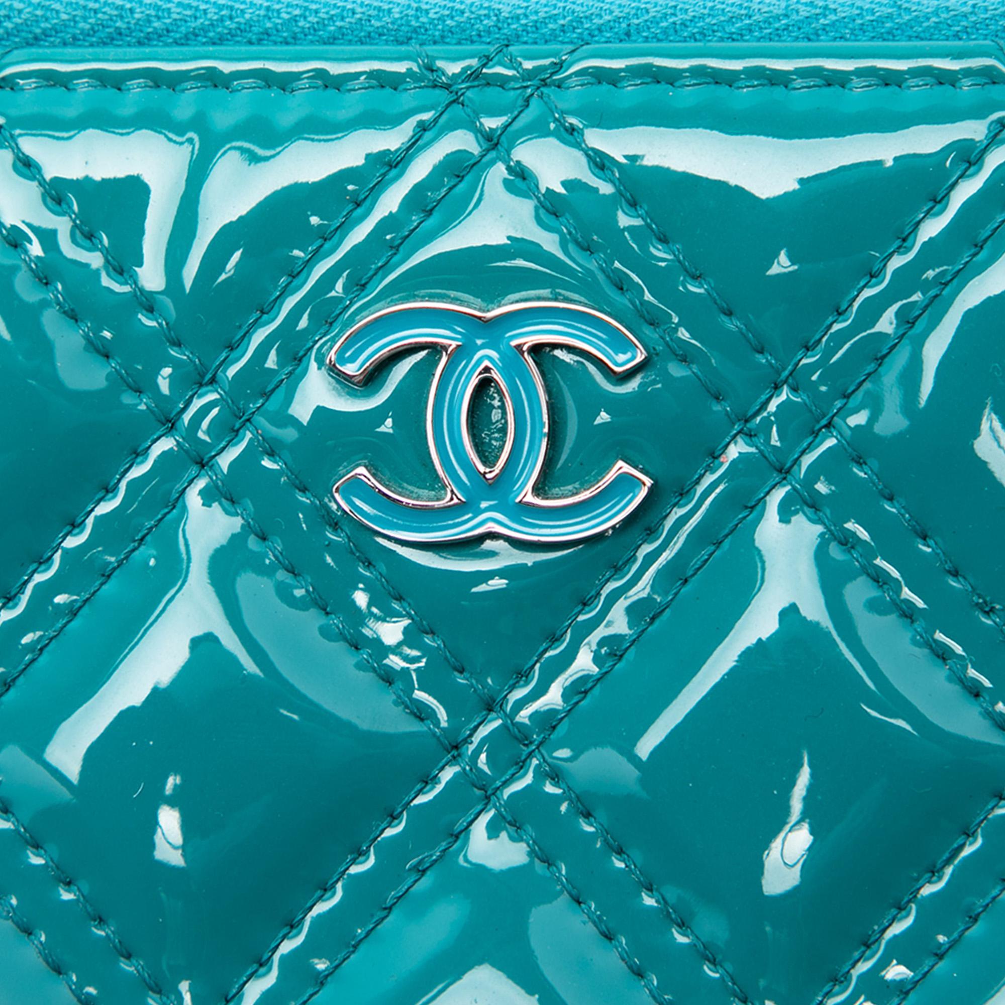 Chanel Medium Quilted Patent O Case Clutch