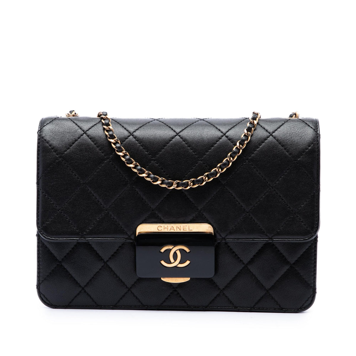 Chanel Medium Quilted Sheepskin Beauty Lock Flap