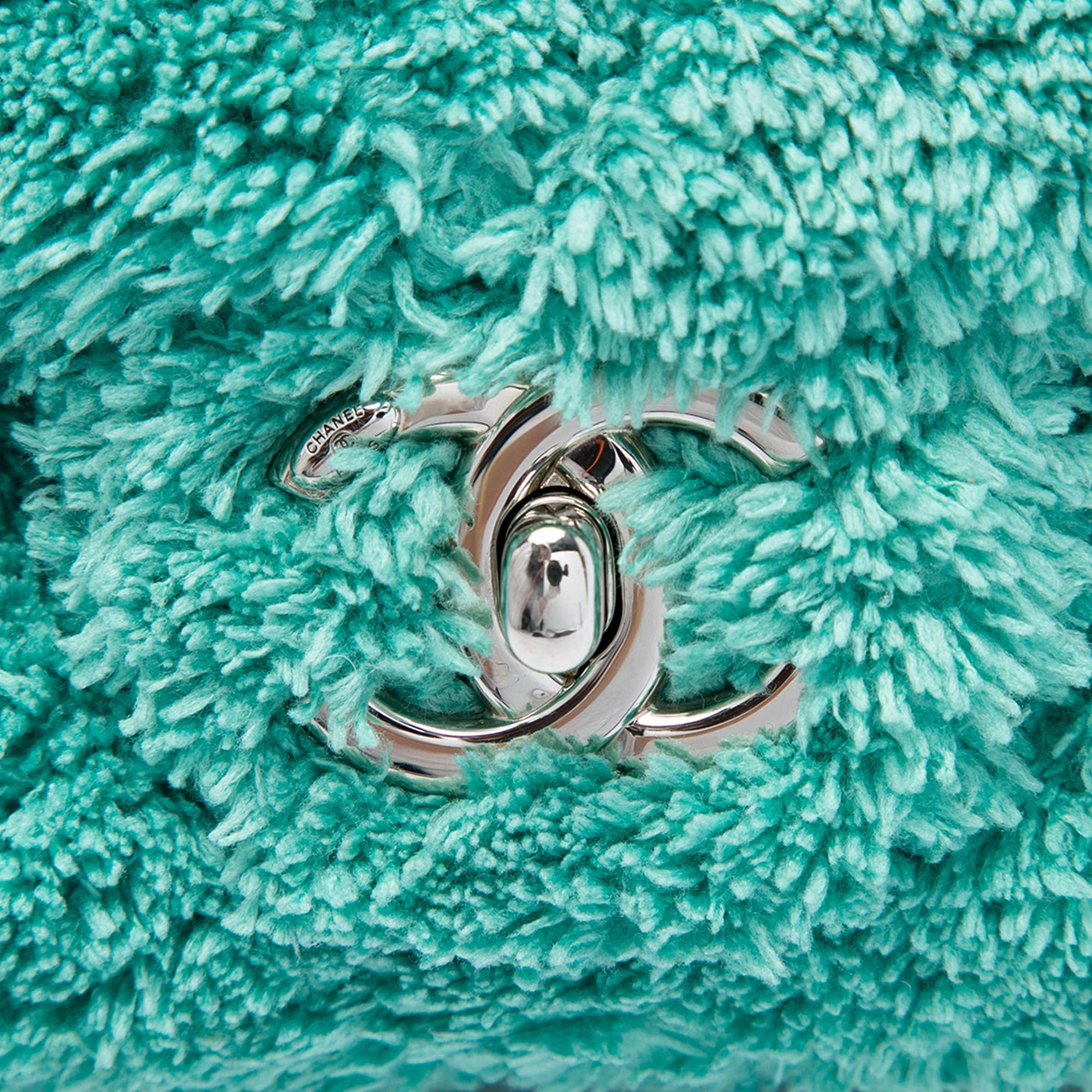 Chanel Medium Quilted Terry Cloth Coco Beach Flap