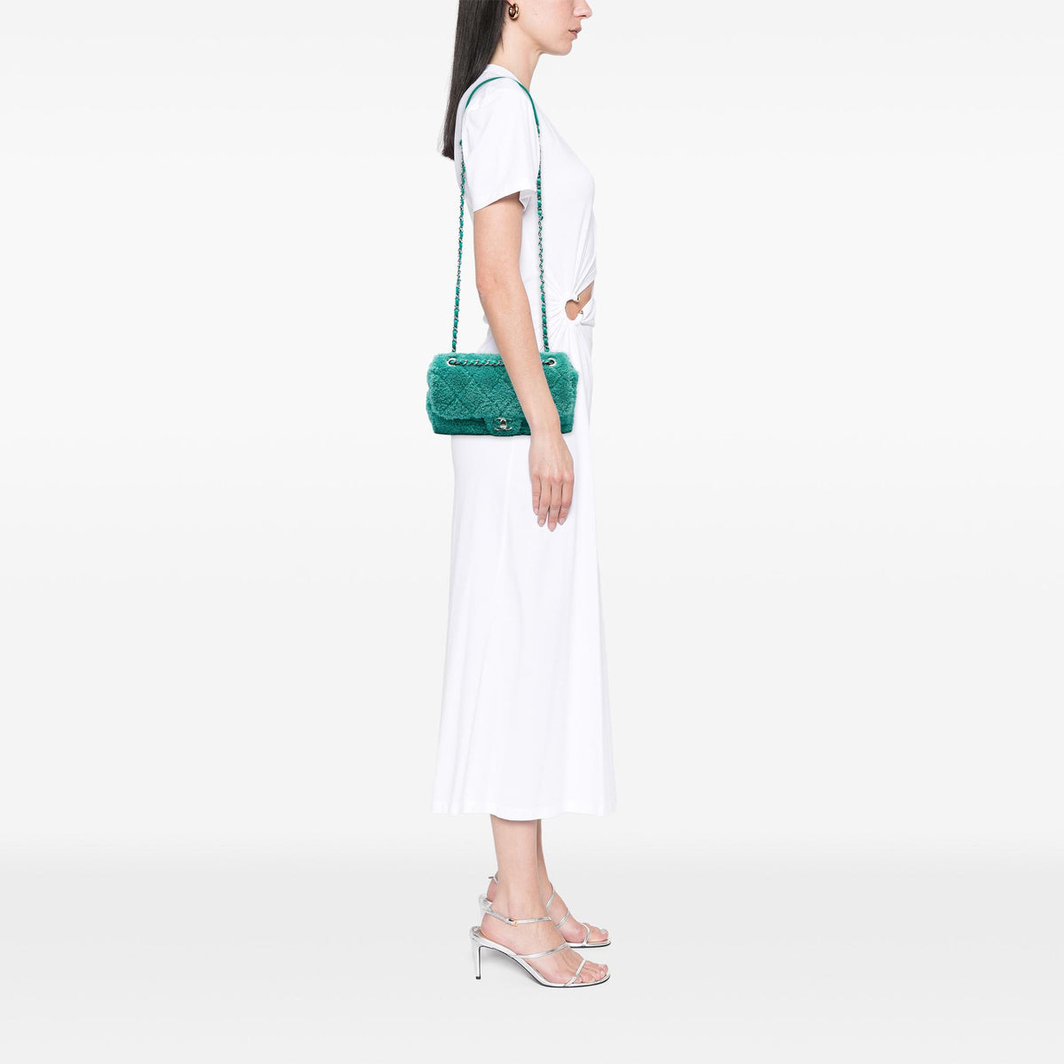 Chanel Medium Quilted Terry Cloth Coco Beach Flap