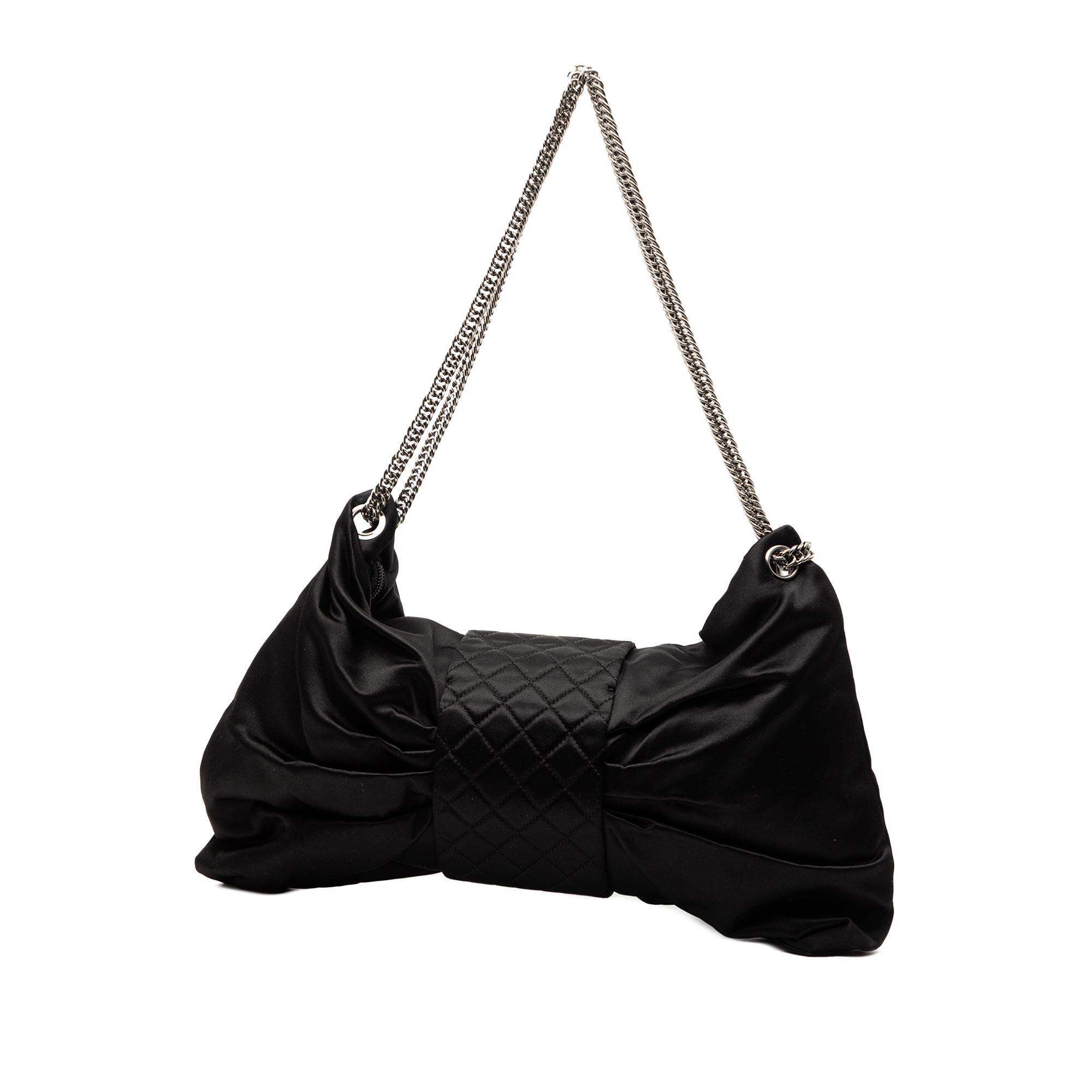 Chanel Medium Satin Bow Mademoiselle Shoulder Bag