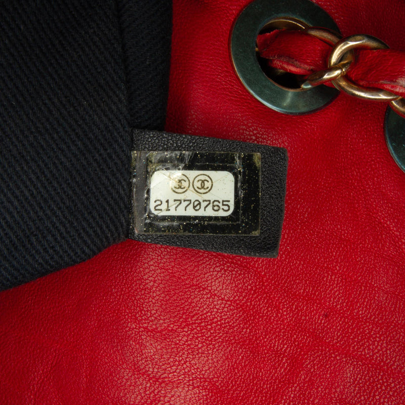 Chanel Medium Wrinkled Calfskin Quilted Chevron Medallion Charm Surpique Flap (SHG-hytIzX)