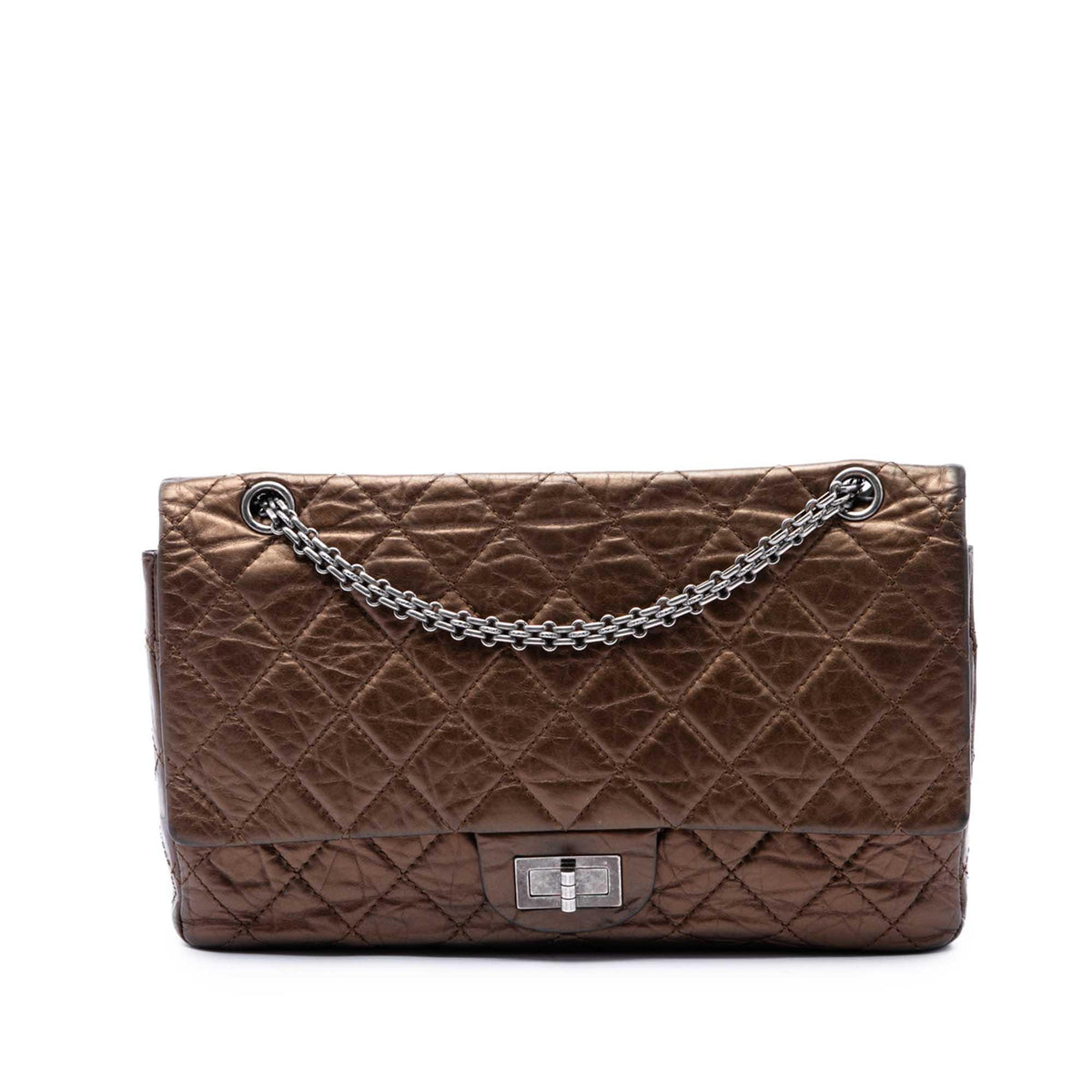Chanel Metallic Aged Calfskin Reissue 2.55 Double Flap 227