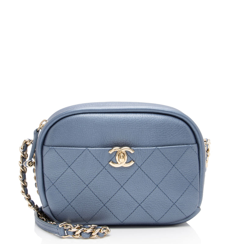 Chanel metallic online goatskin